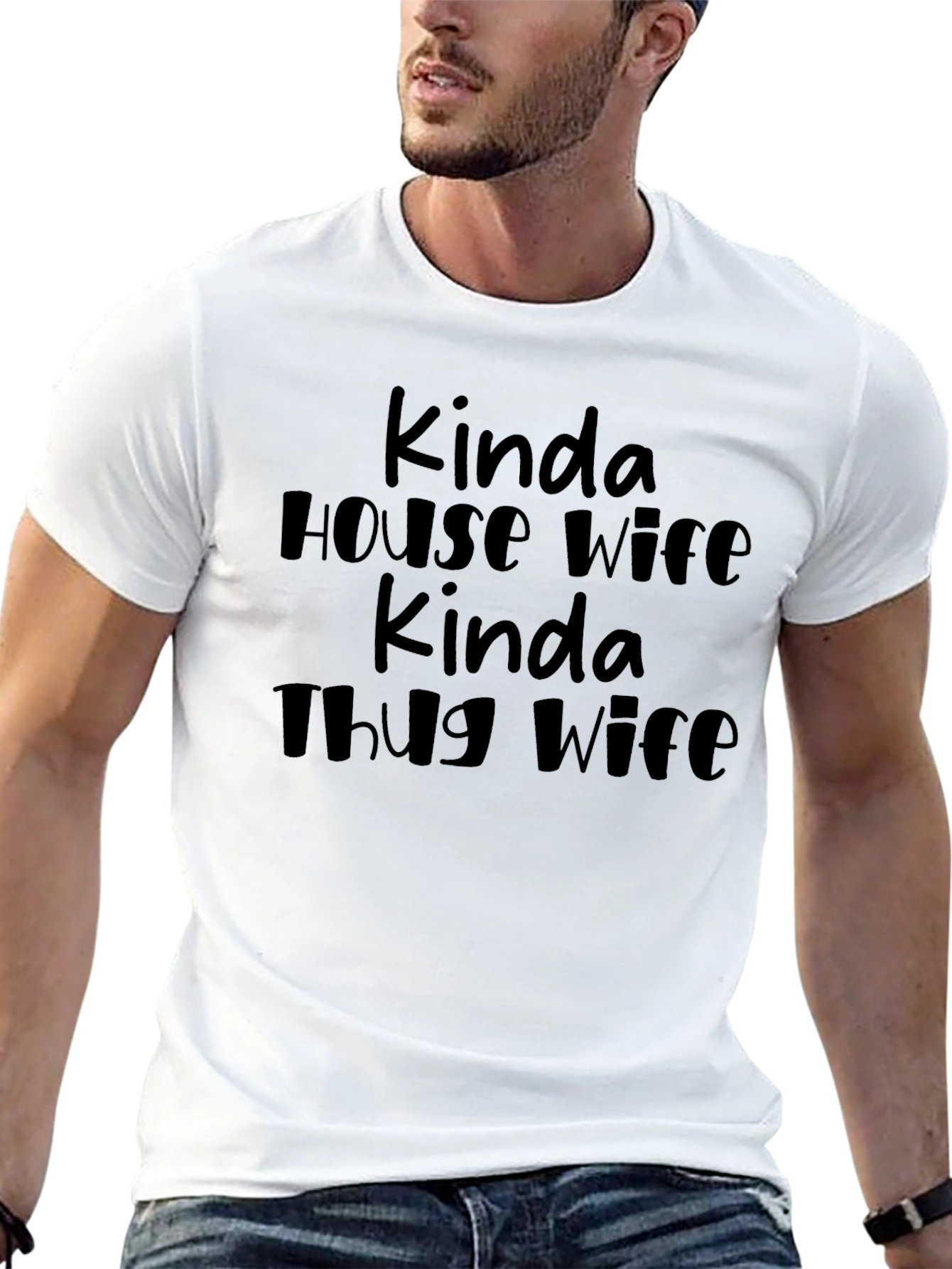 Kinda House Wife Kinda Thug Wife Black Tee