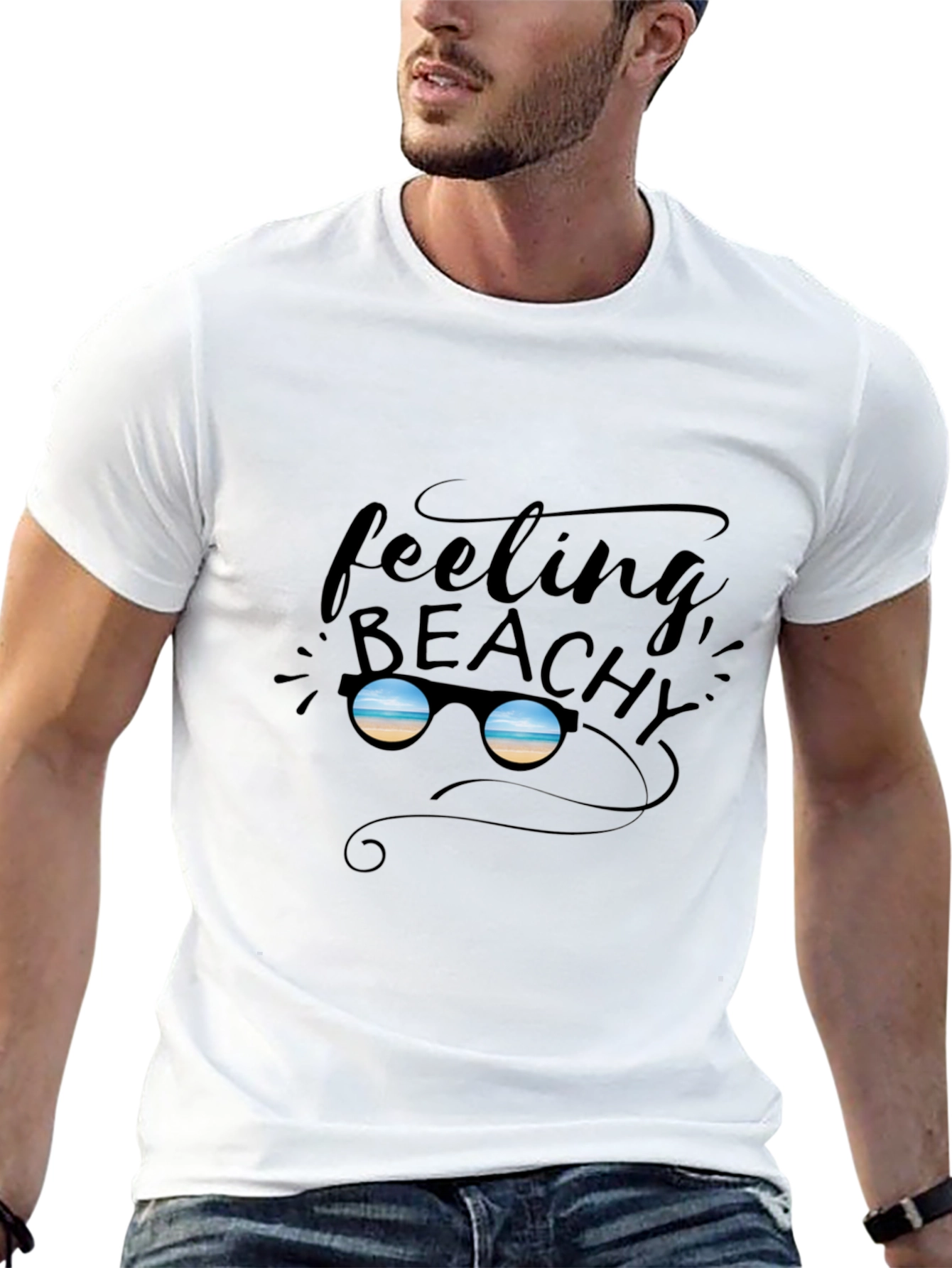 Feeling Beachy Black Graphic Tee