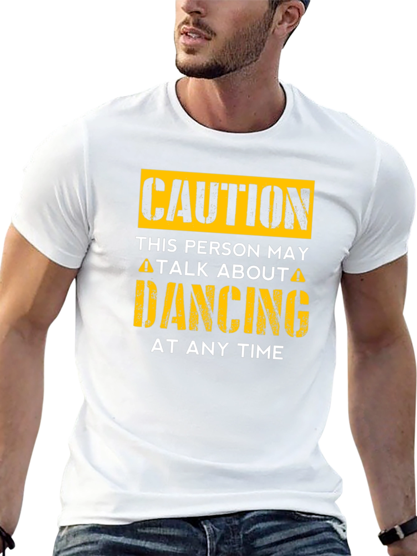 Caution Dancing T-Shirt - Funny Dance Lover Tee