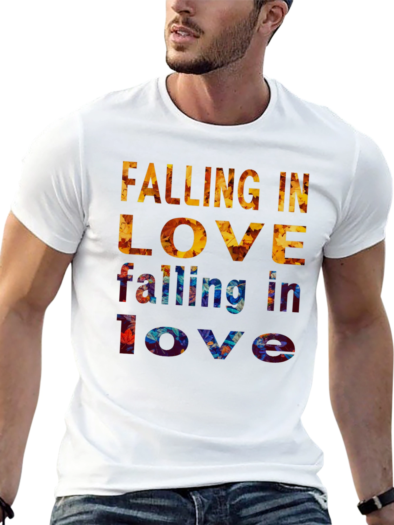 Falling In Love Graphic Print Tee