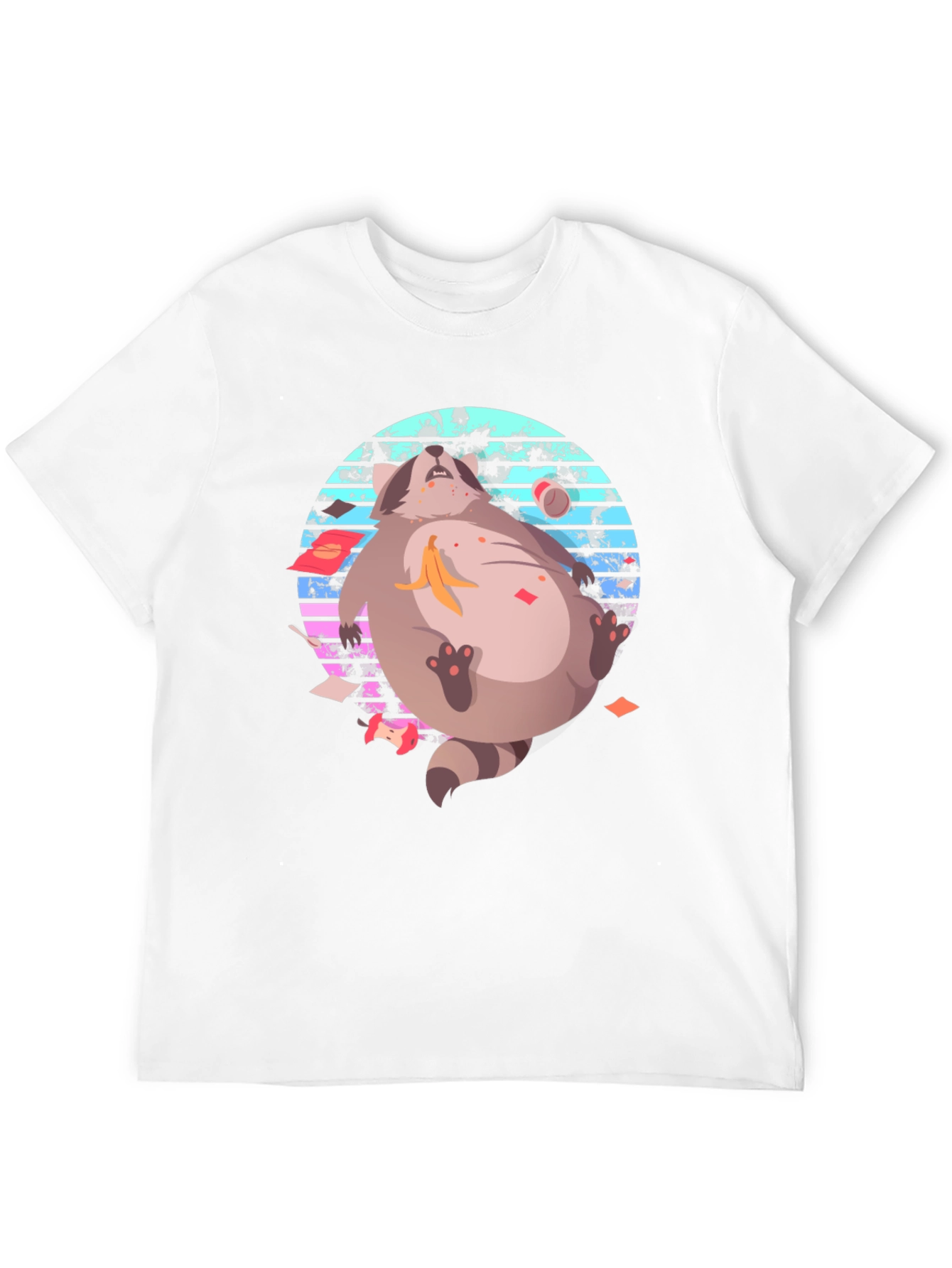 Retro Raccoon T-Shirt - Funny Graphic Tee