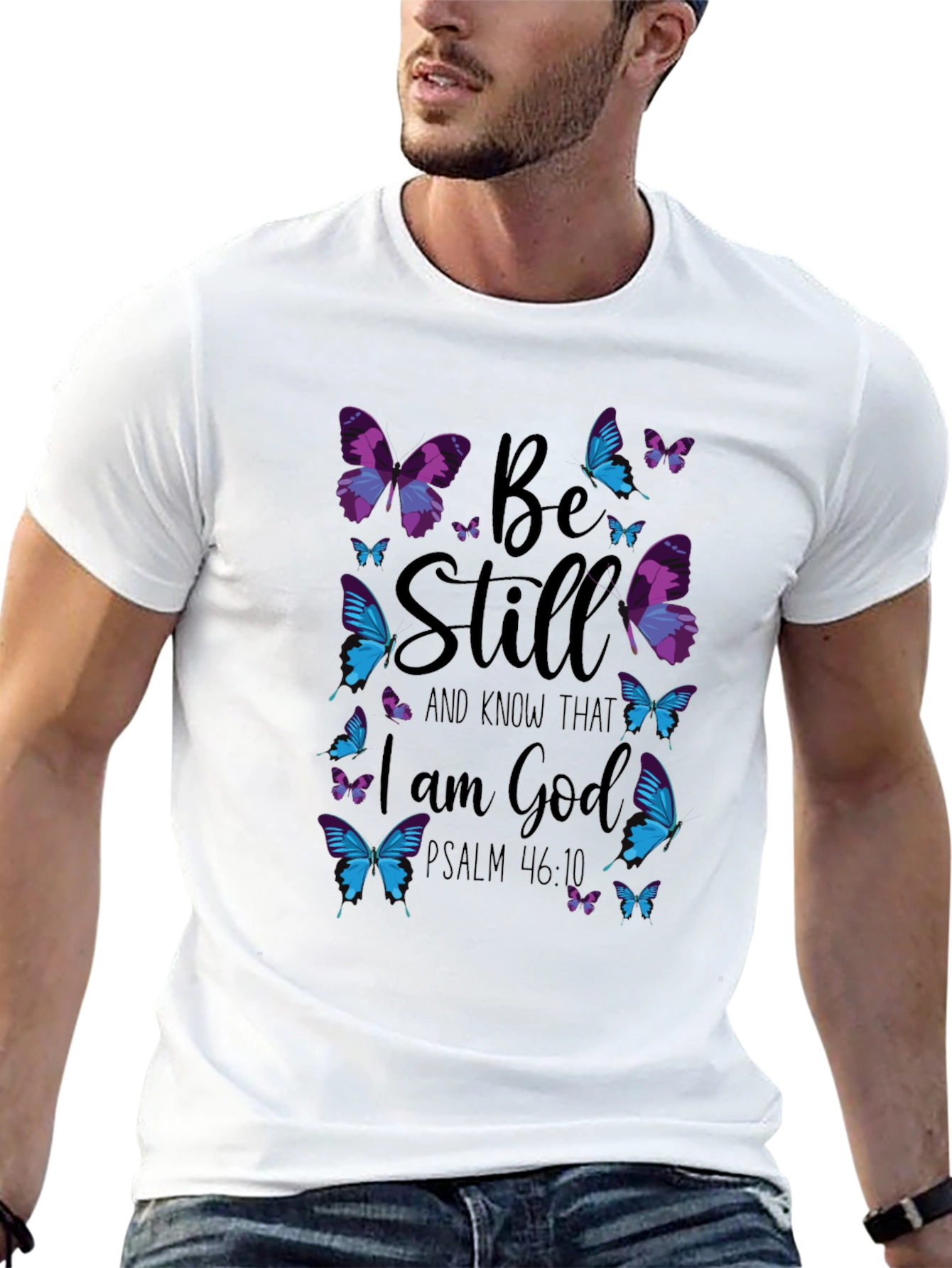 Be Still Butterfly Graphic T-Shirt