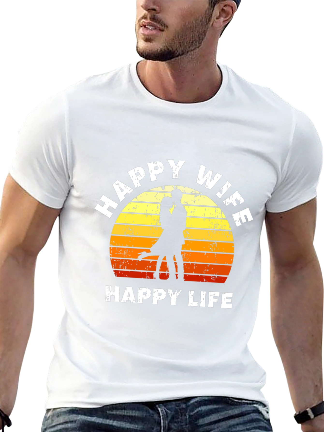 Happy Wife Happy Life Graphic Tee