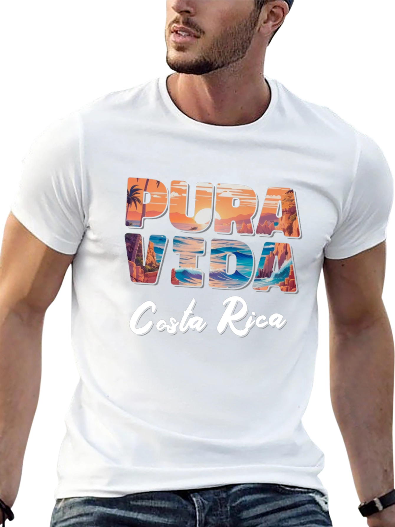 Pura Vida Costa Rica Graphic Tee - Relaxed Fit