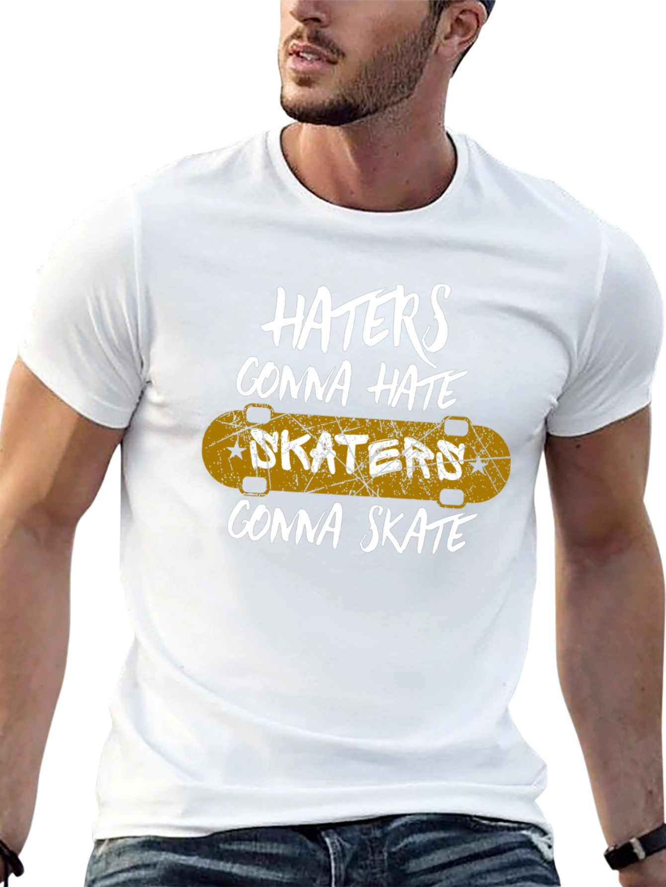 Skaters Gonna Skate Graphic Tee - Black