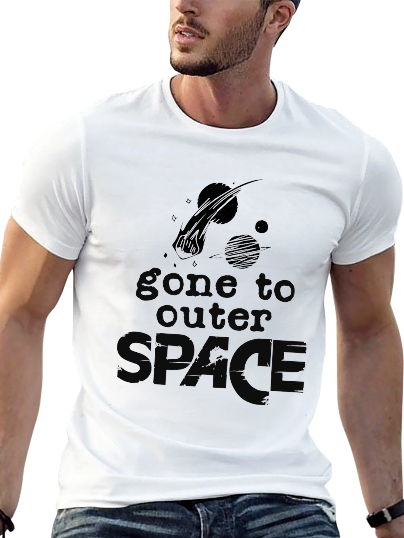 Gone to Outer Space T-Shirt - Black