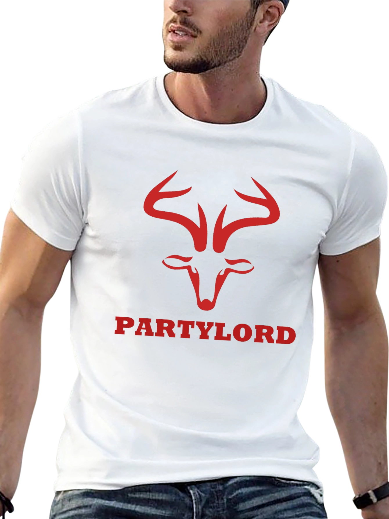 Party Lord Graphic Tee - Black Cotton T-Shirt