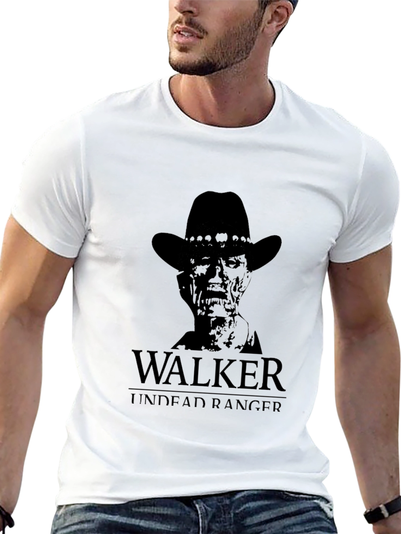 Walker Undead Ranger T-Shirt - Black Graphic Tee
