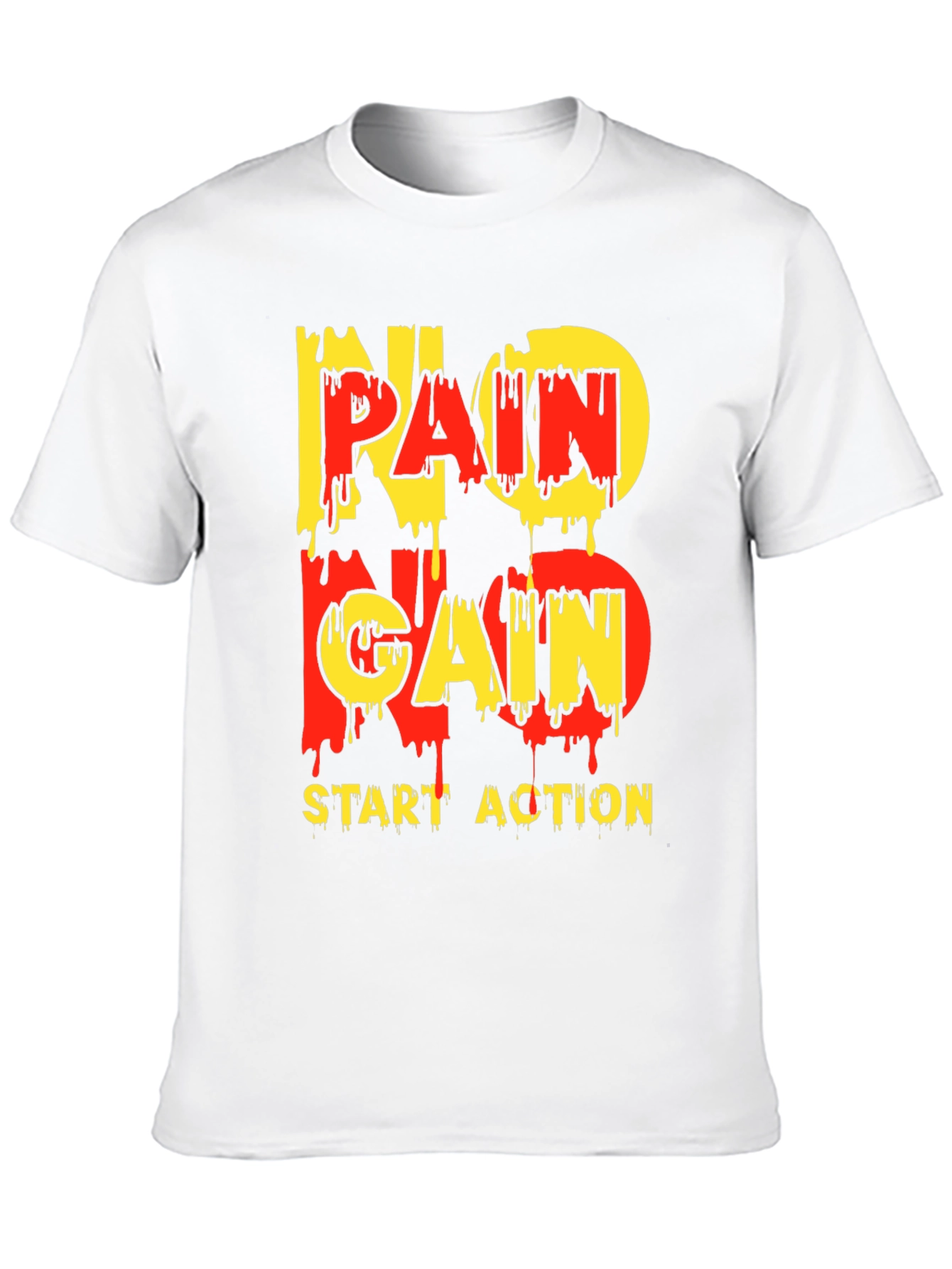No Pain No Gain Motivational Graphic Tee