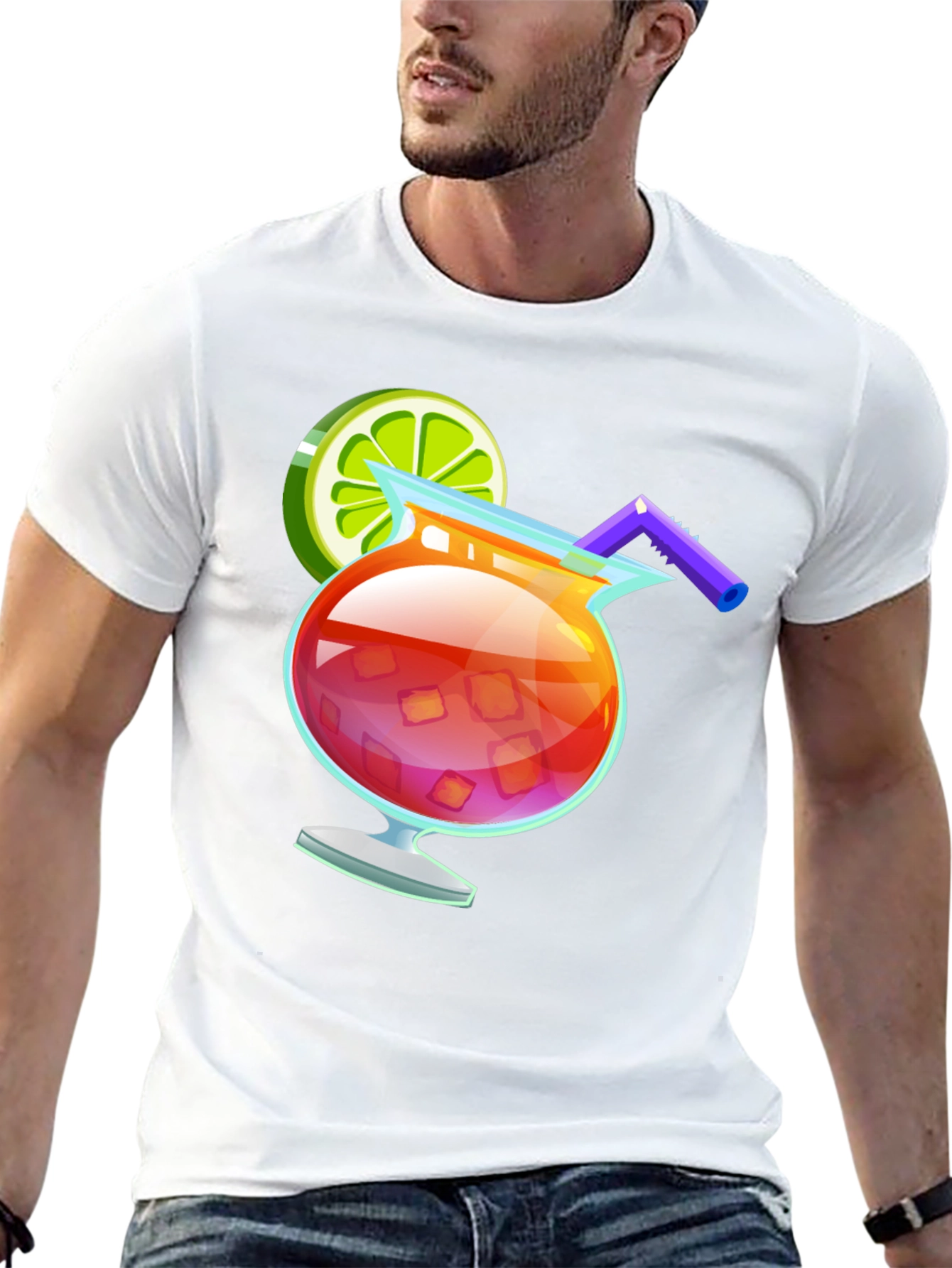 Cocktail Graphic Tee - Summer Vibes T-Shirt