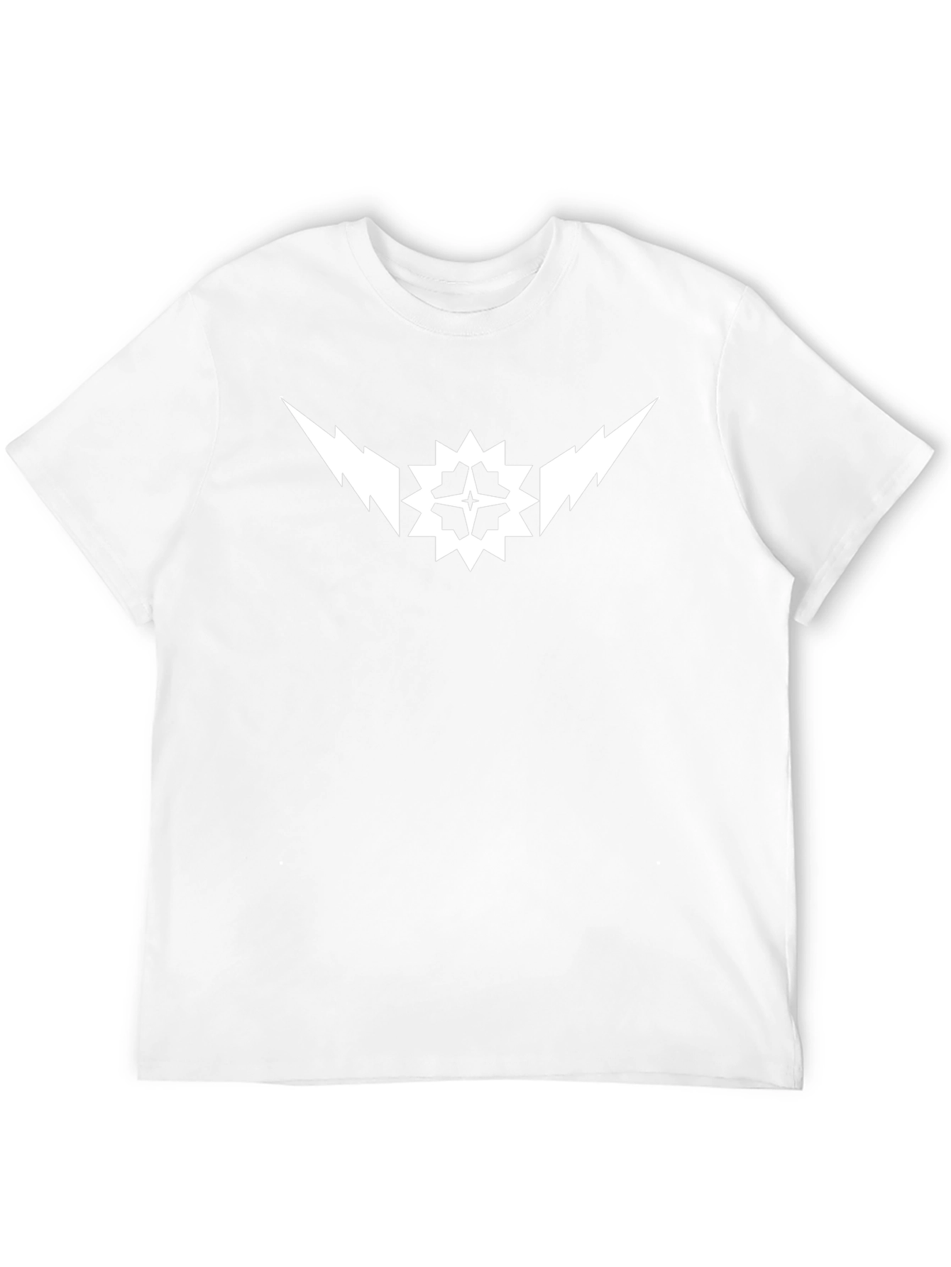 Graphic Tee - Lightning Starburst Design Black