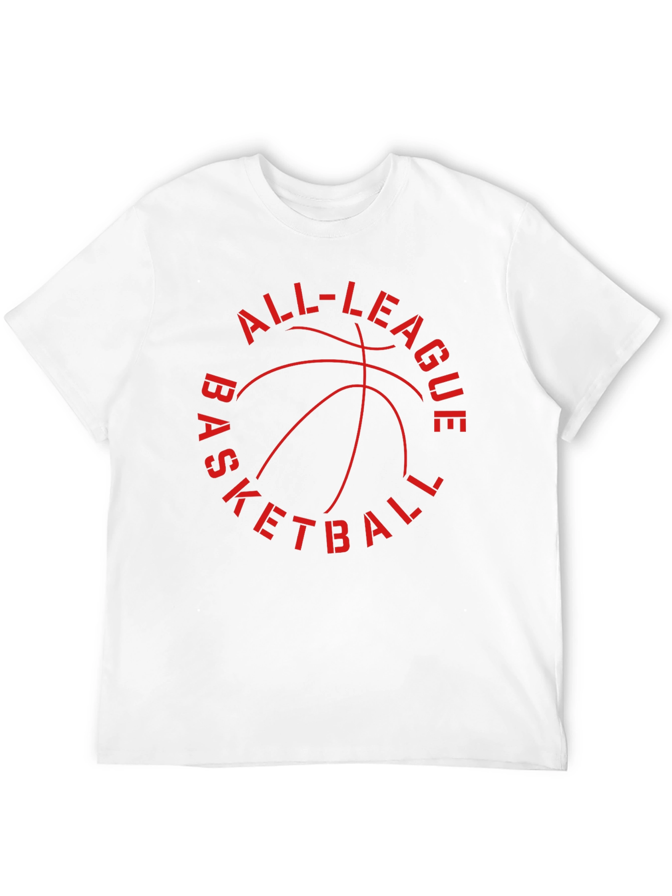 All-League Basketball Graphic T-Shirt - Classic Style
