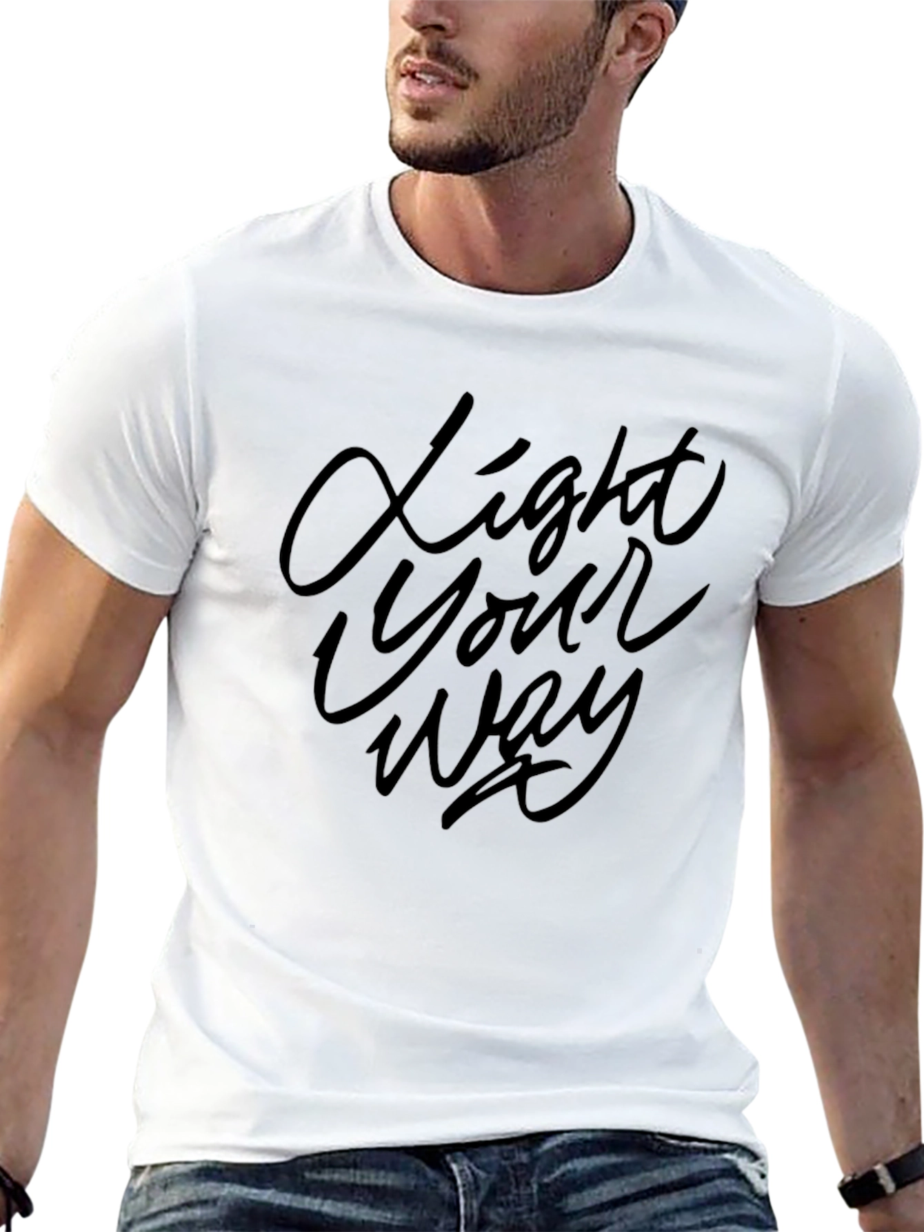 Light Your Way Graphic T-Shirt - Black