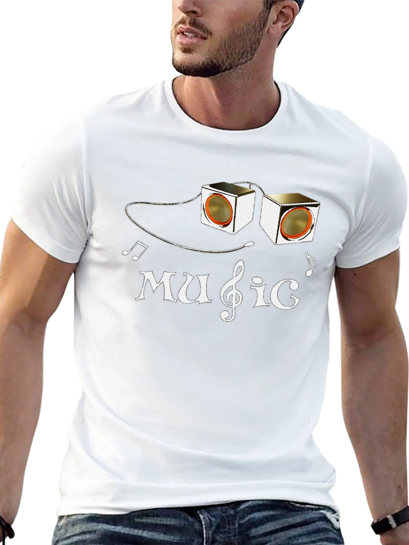 Music Lover Tee: Speaker Graphic T-Shirt