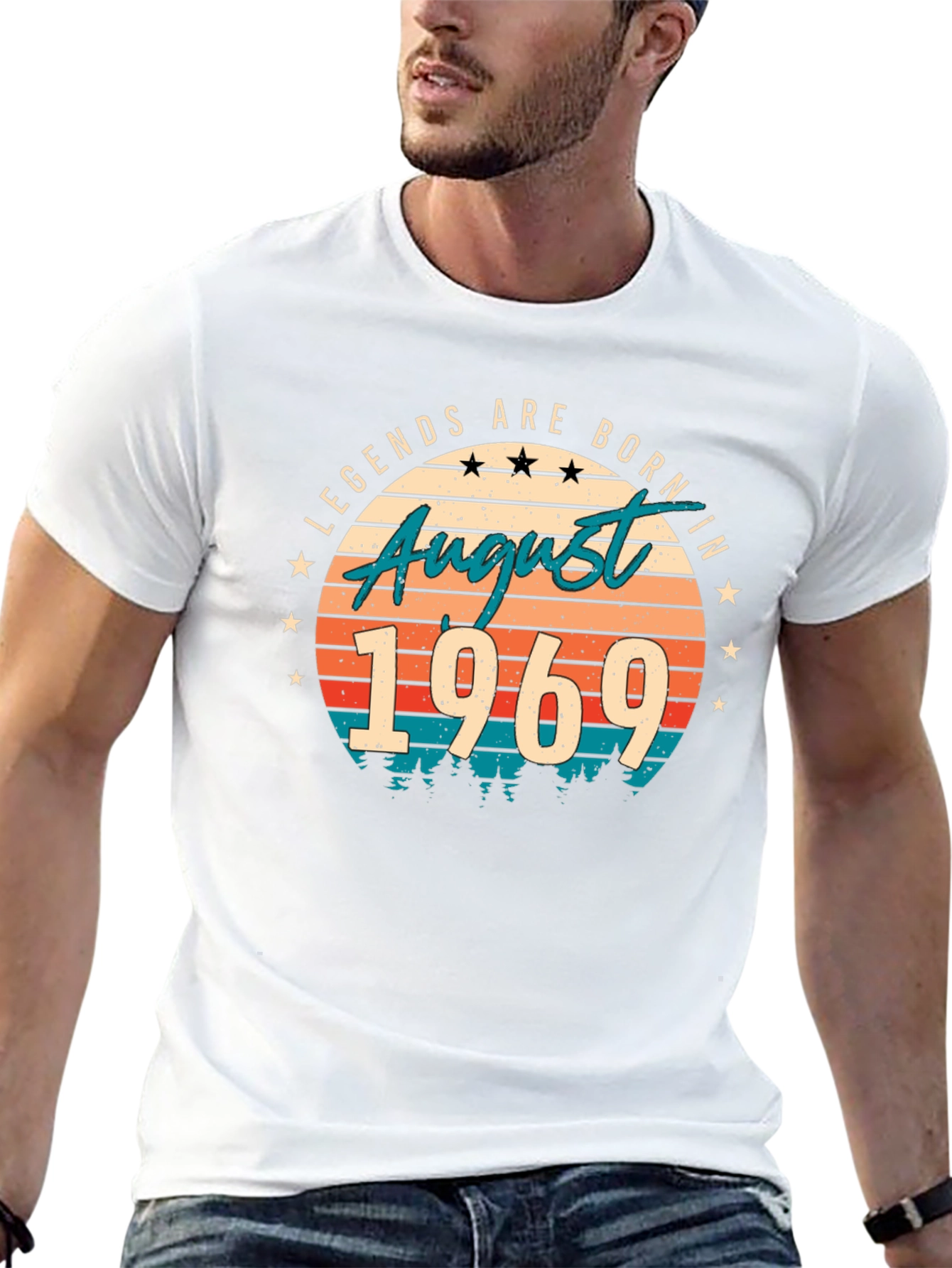 Legends Born in August 1969 T-Shirt