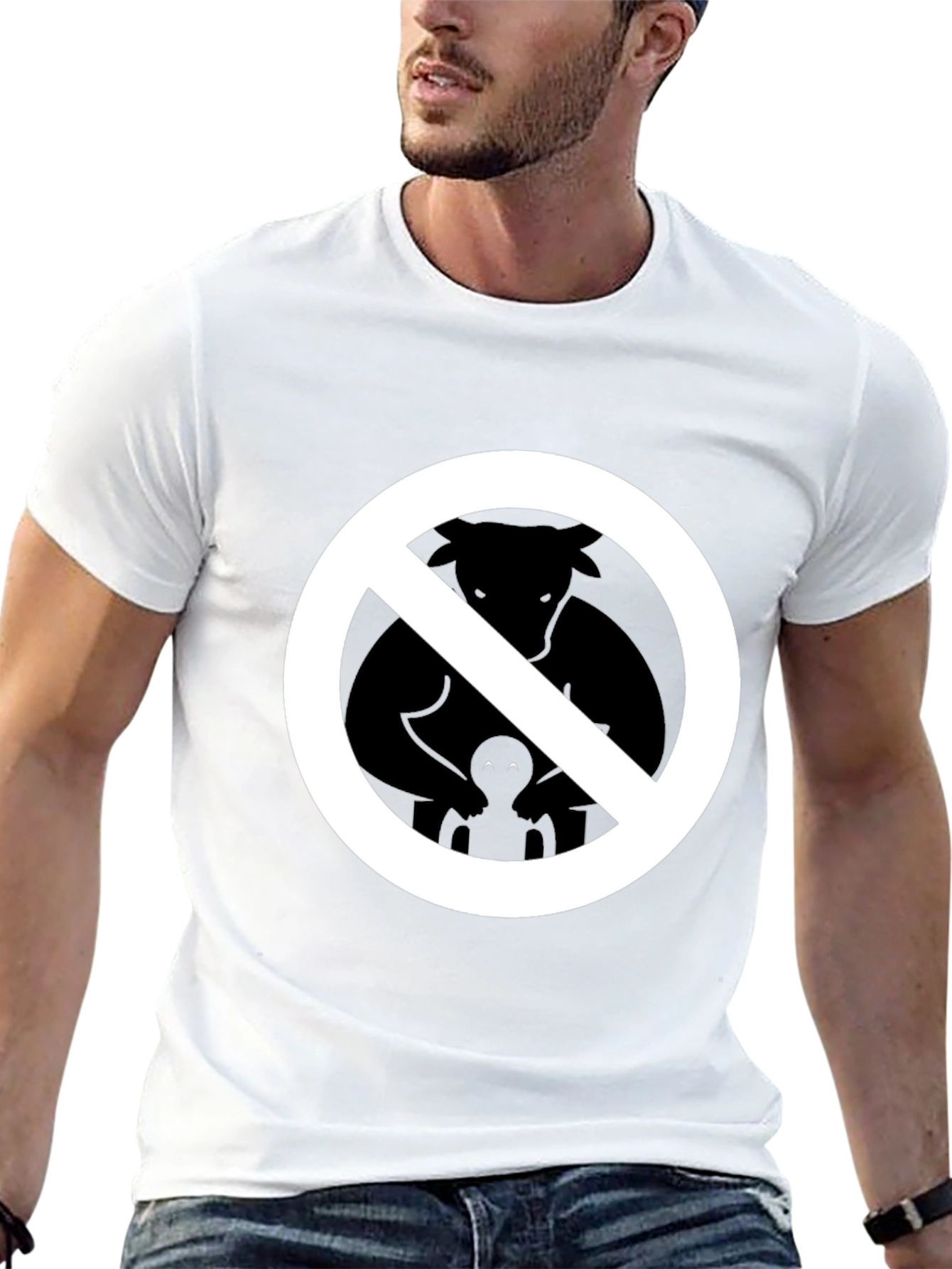 No Furries Black Graphic Tee