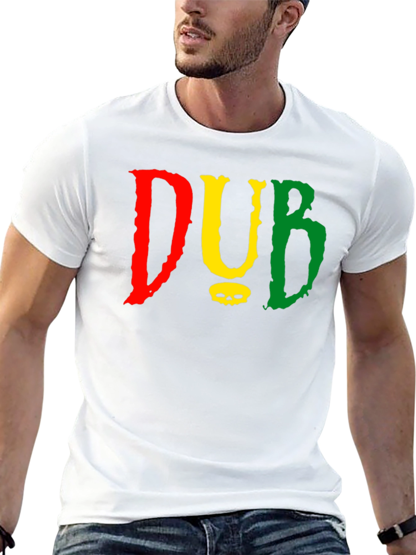 Reggae Vibe T-Shirt - DUB Skull Tee
