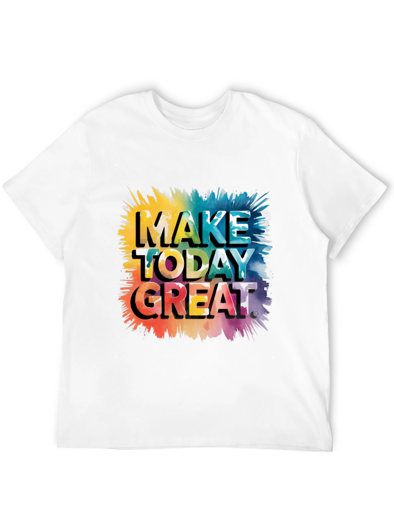 Make Today Great Graphic Tee - Black Cotton Blend