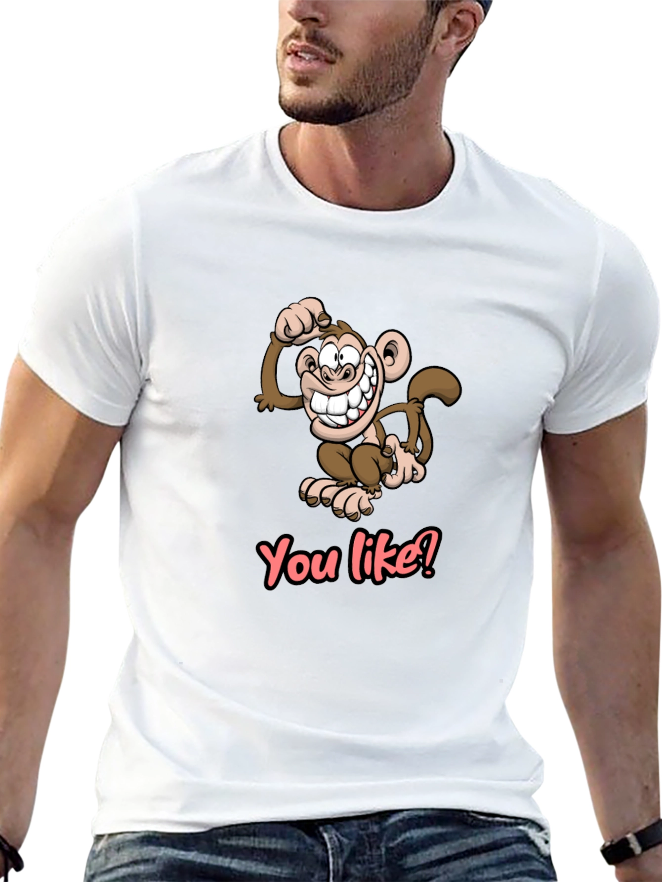 Funny Monkey Graphic Tee - You Like? T-Shirt