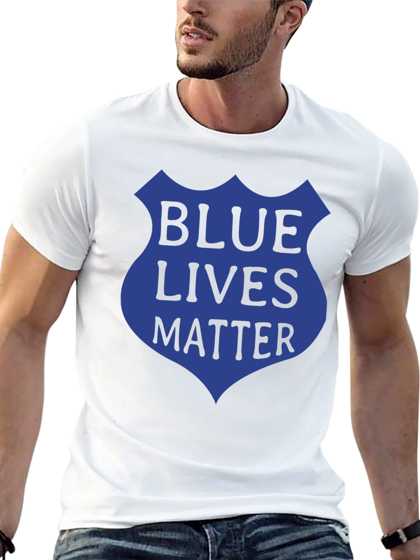 Blue Lives Matter Graphic Tee - Patriotic Support