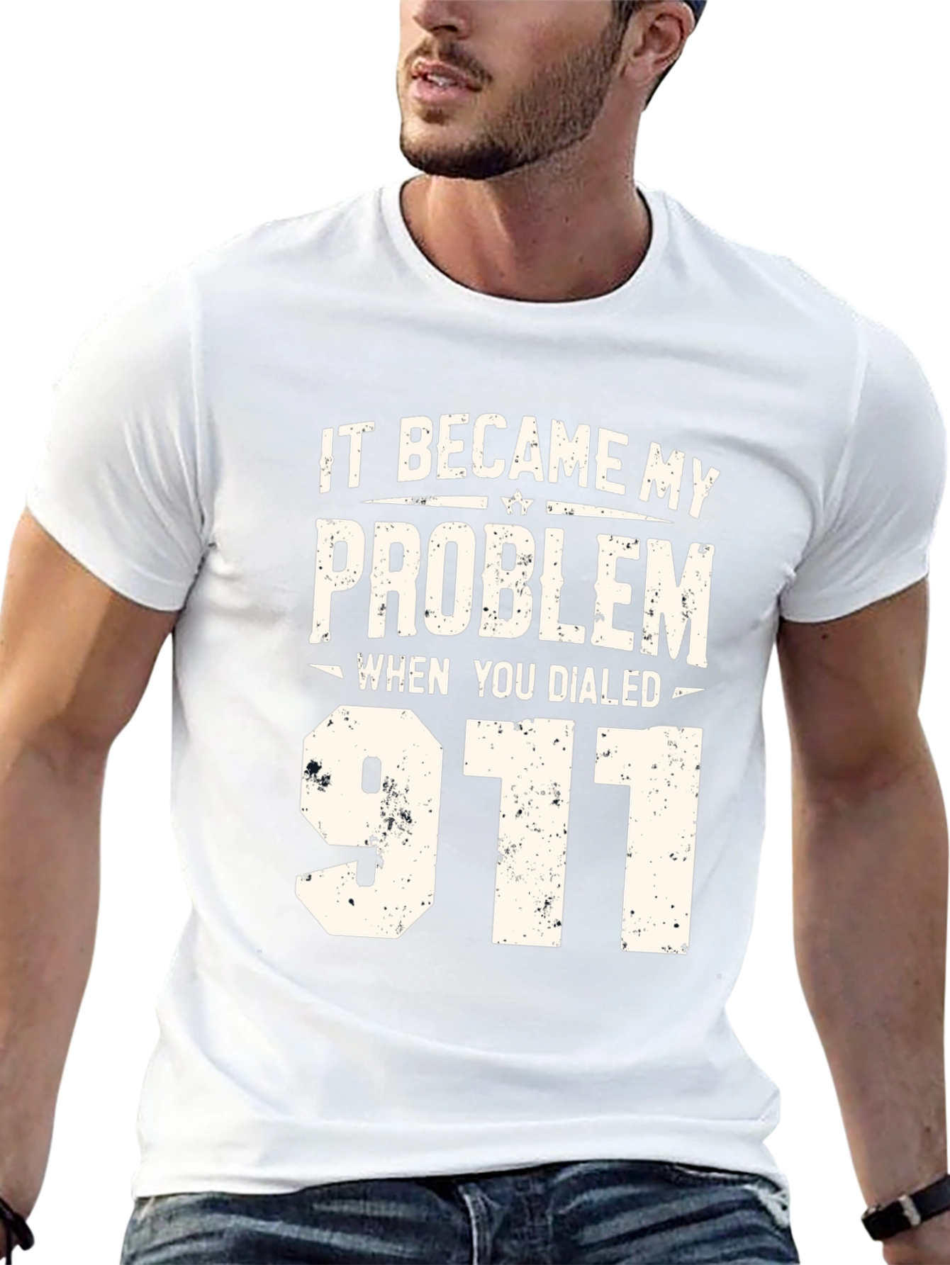 It Became My Problem 911 Black Graphic T-Shirt