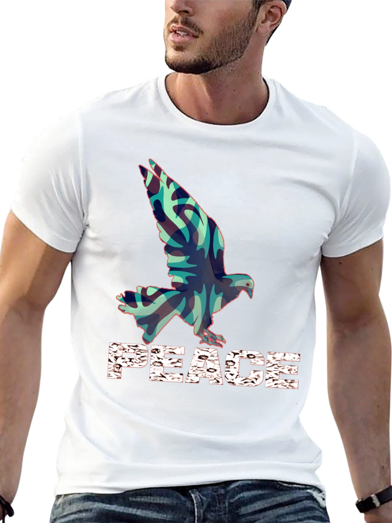 Peace Dove Graphic Tee - Stylish Comfort