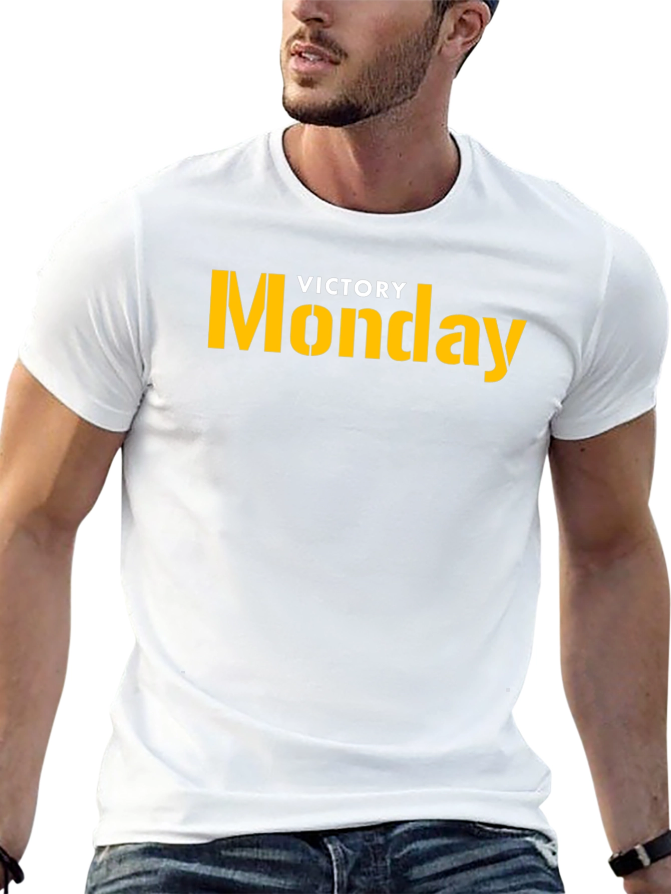 Victory Monday Graphic Tee - Bold Statement T-Shirt