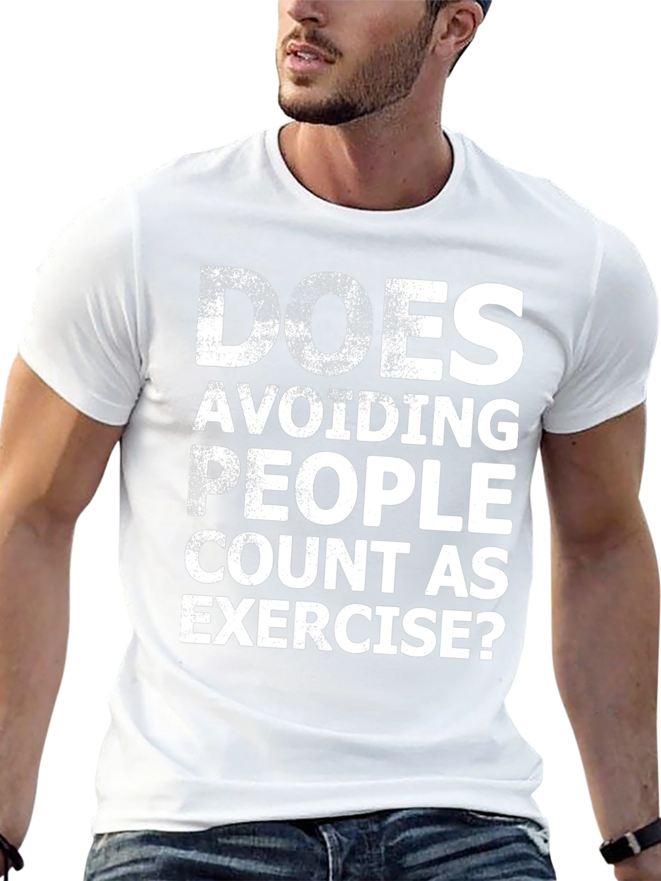 Funny Exercise T-Shirt: Avoiding People