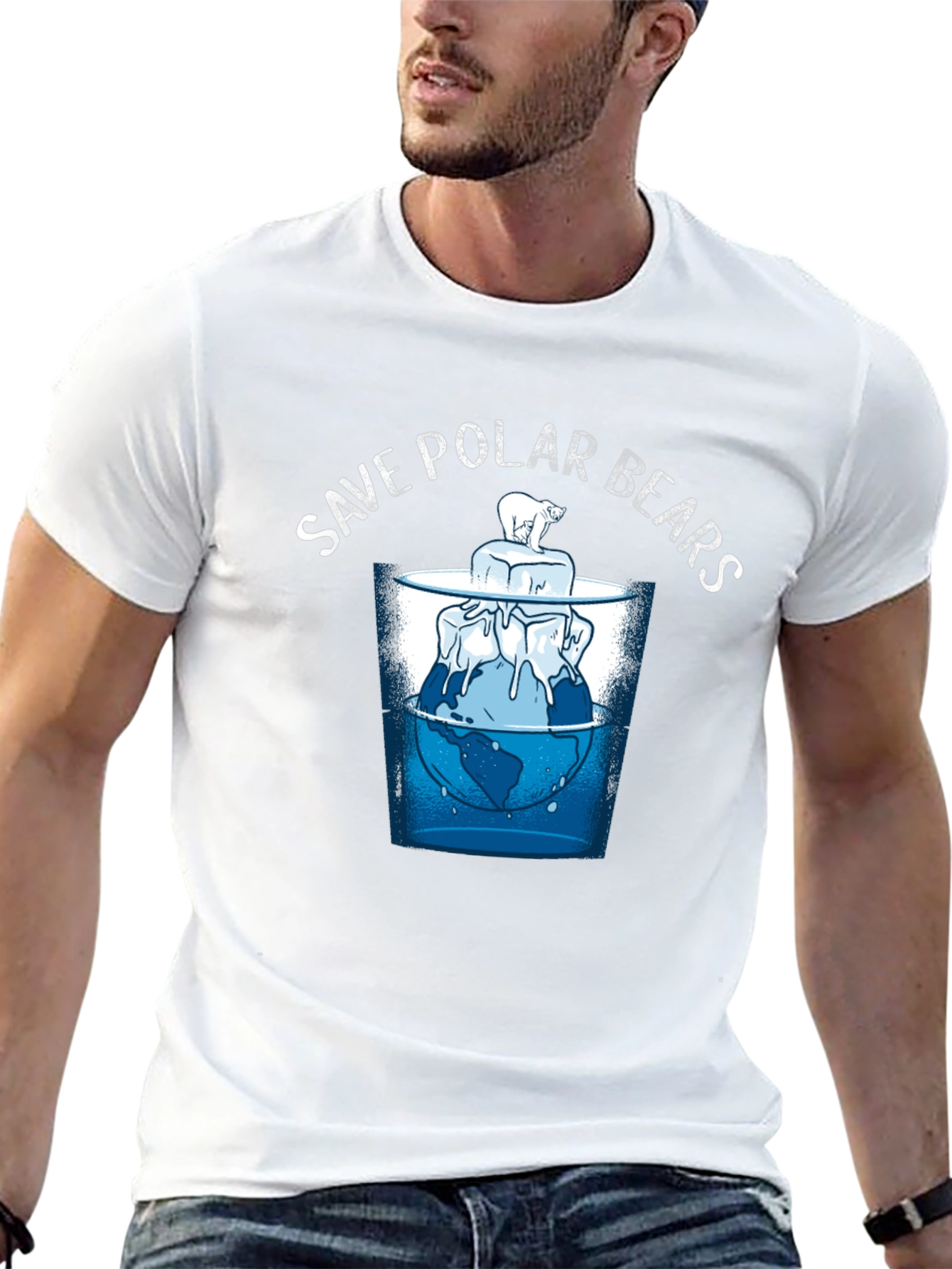 Save Polar Bears Graphic T-Shirt
