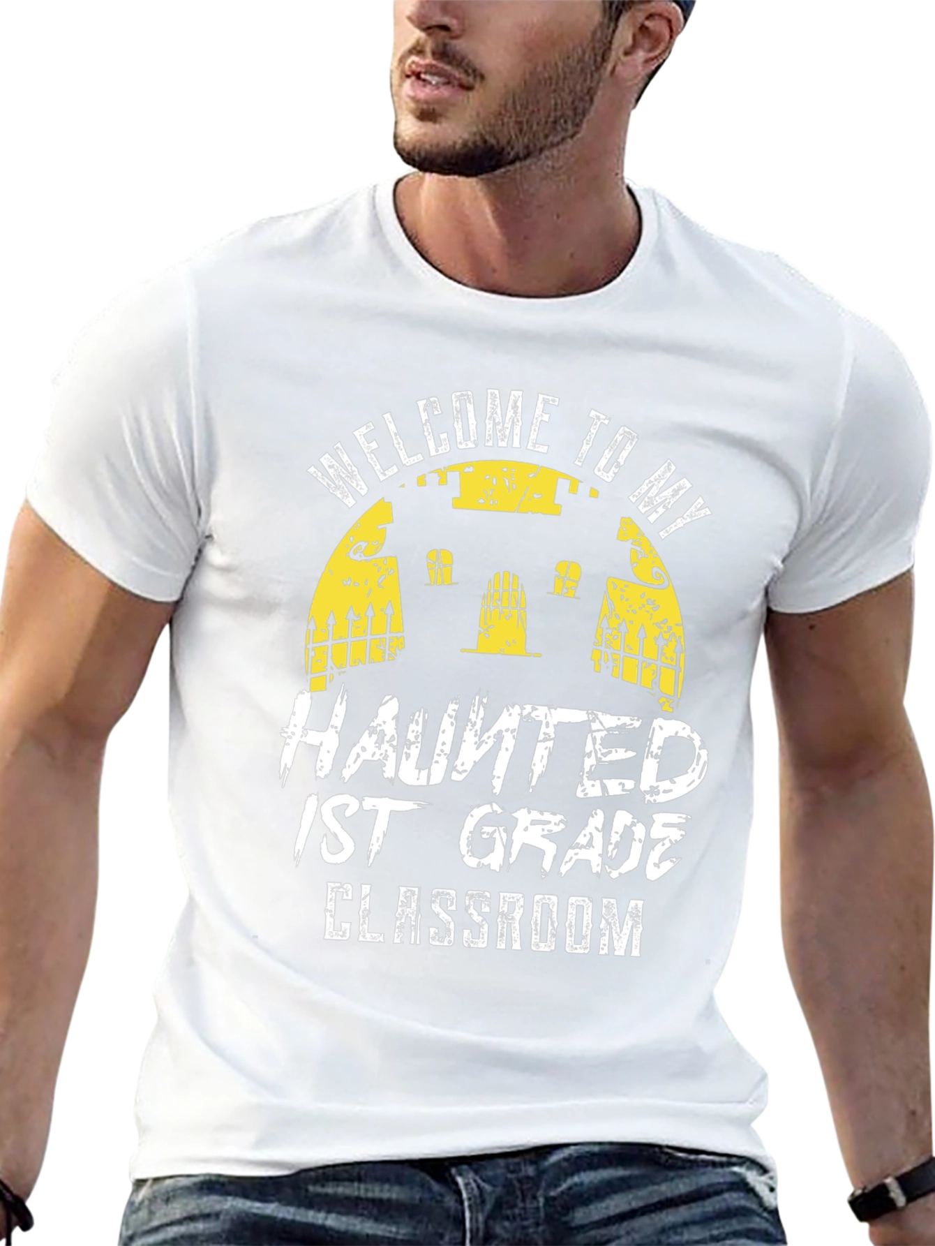 Haunted 1st Grade Classroom Teacher T-Shirt