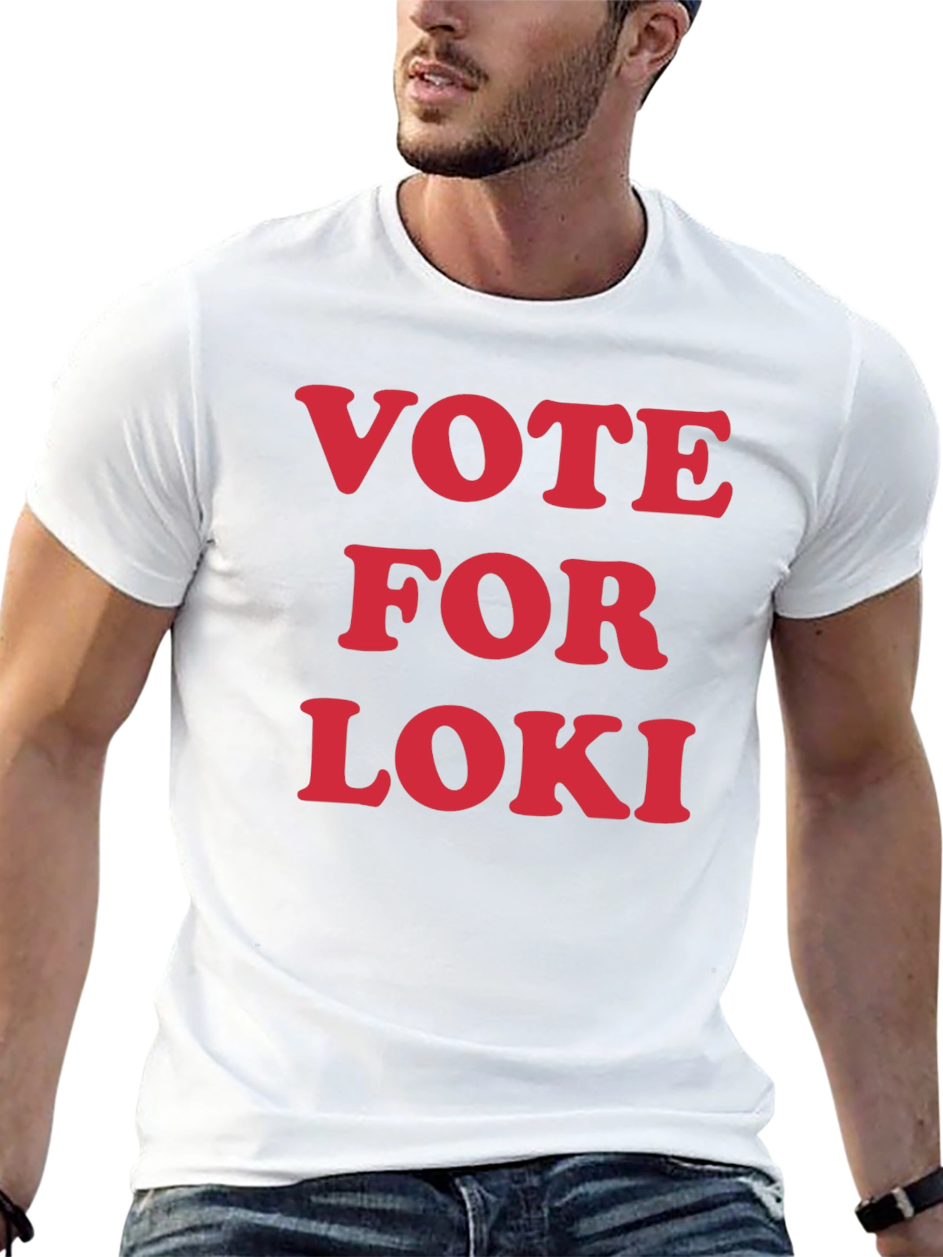 Vote For Loki T-Shirt - Graphic Print