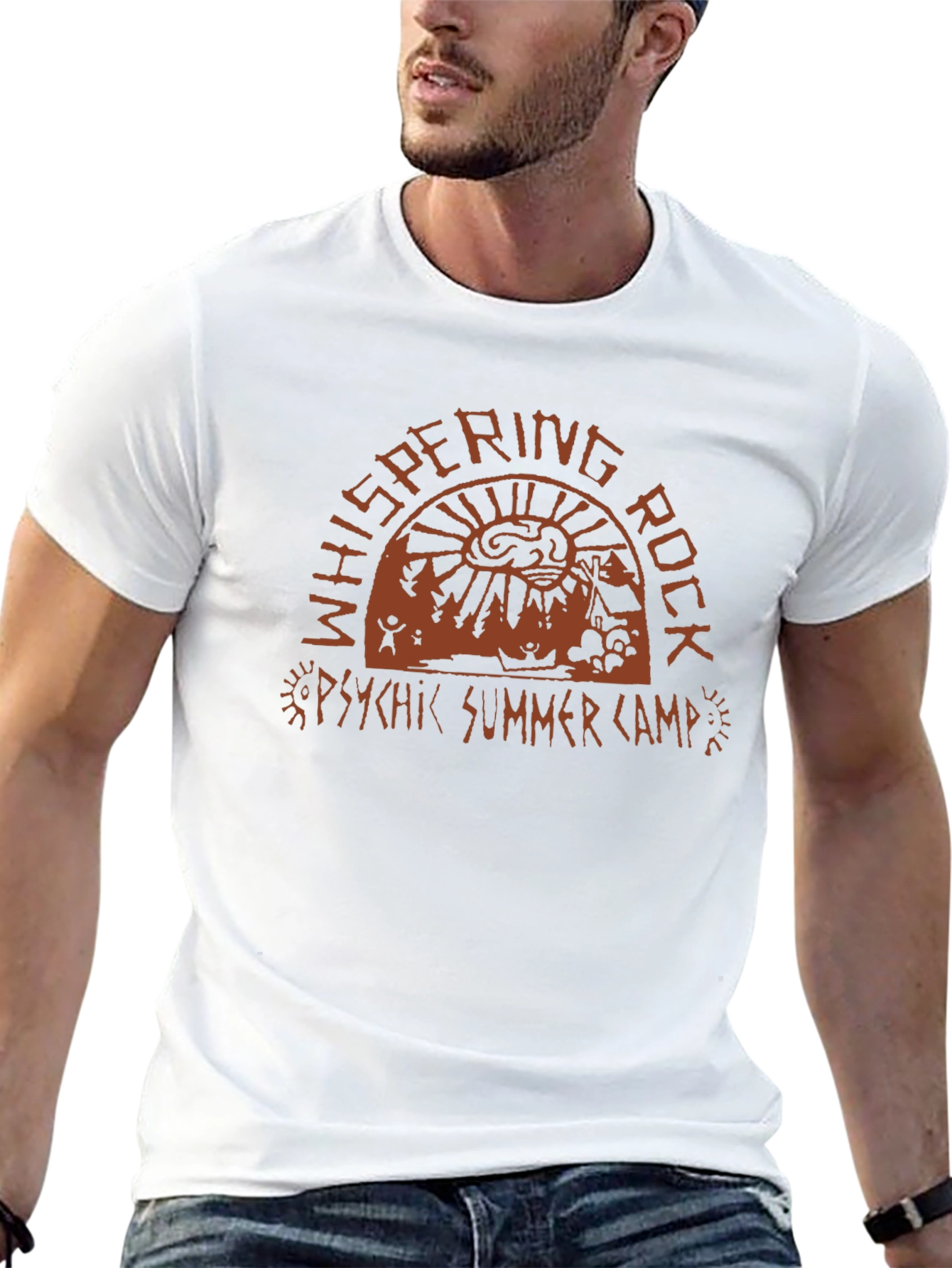 Whispering Rock Psychic Summer Camp Graphic T-Shirt