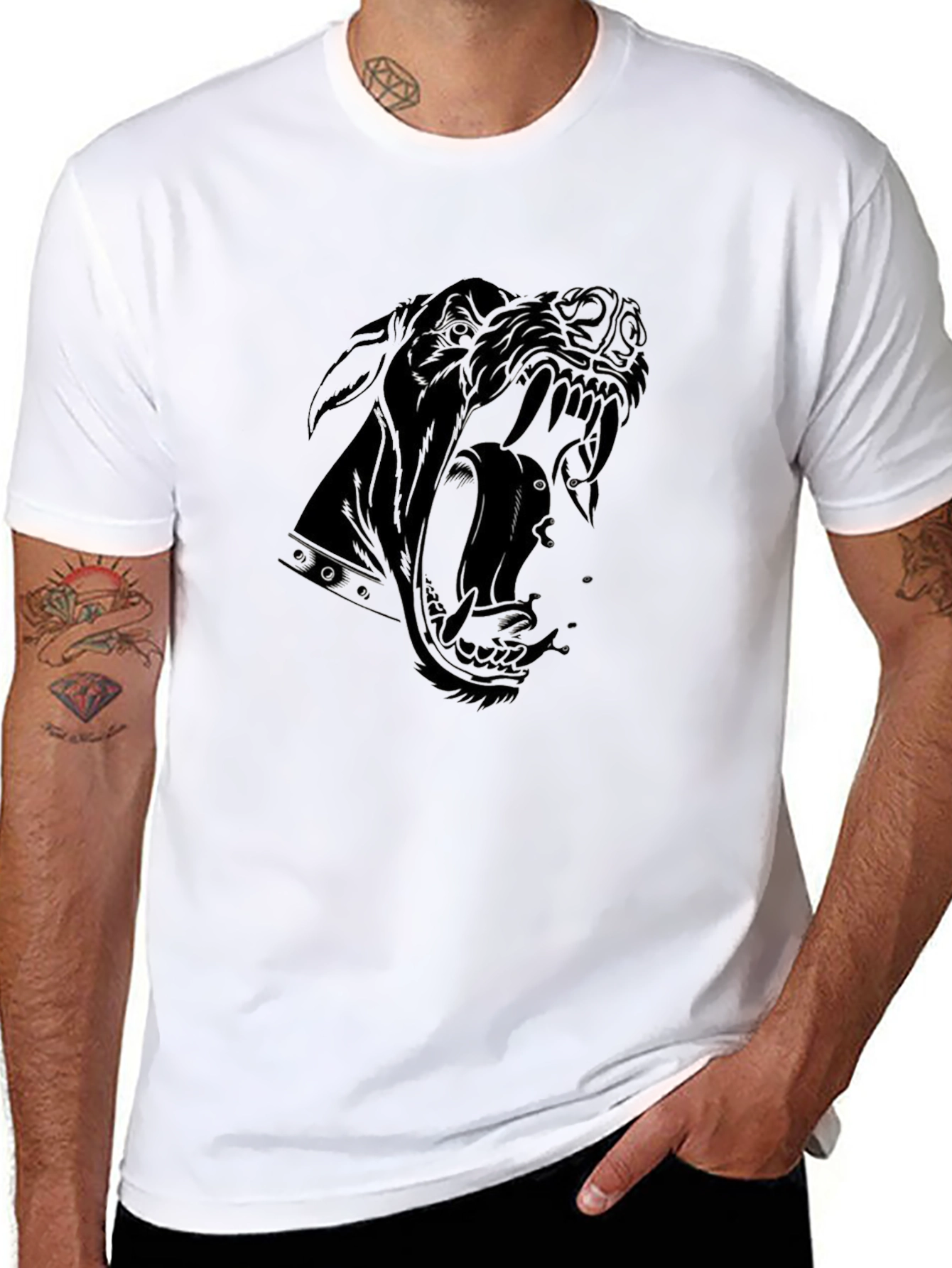 Black Panther Graphic Tee - Mens Fashion