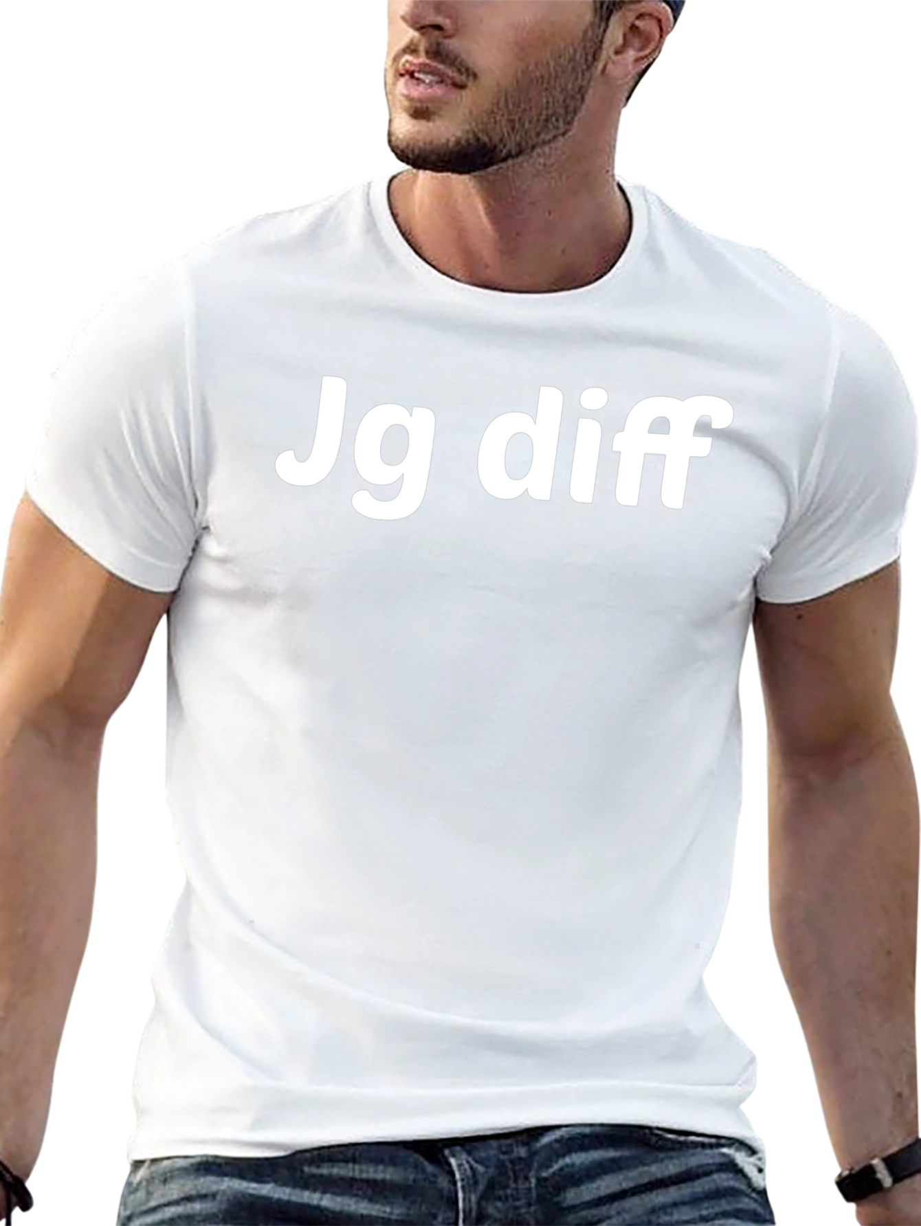 Jg Diff Graphic Tee - Black Cotton Blend T-Shirt