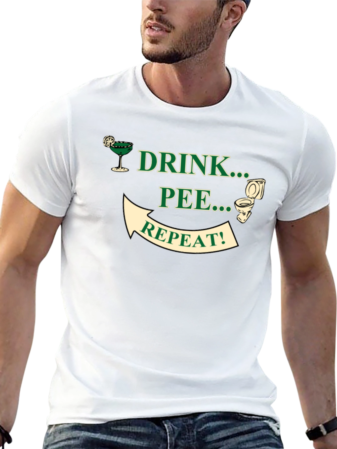 Drink Pee Repeat Graphic Tee