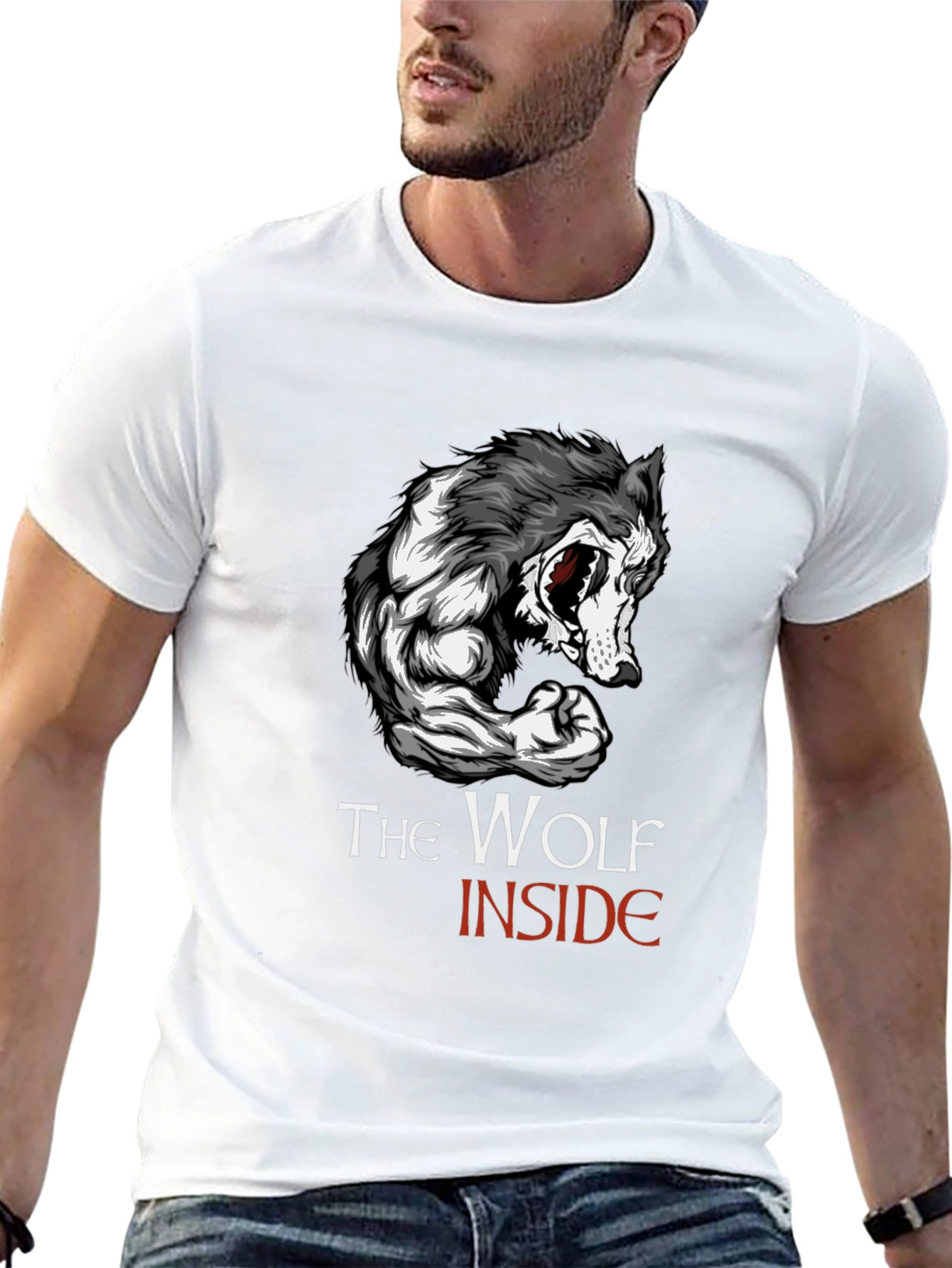 The Wolf Inside Graphic T-Shirt - Black