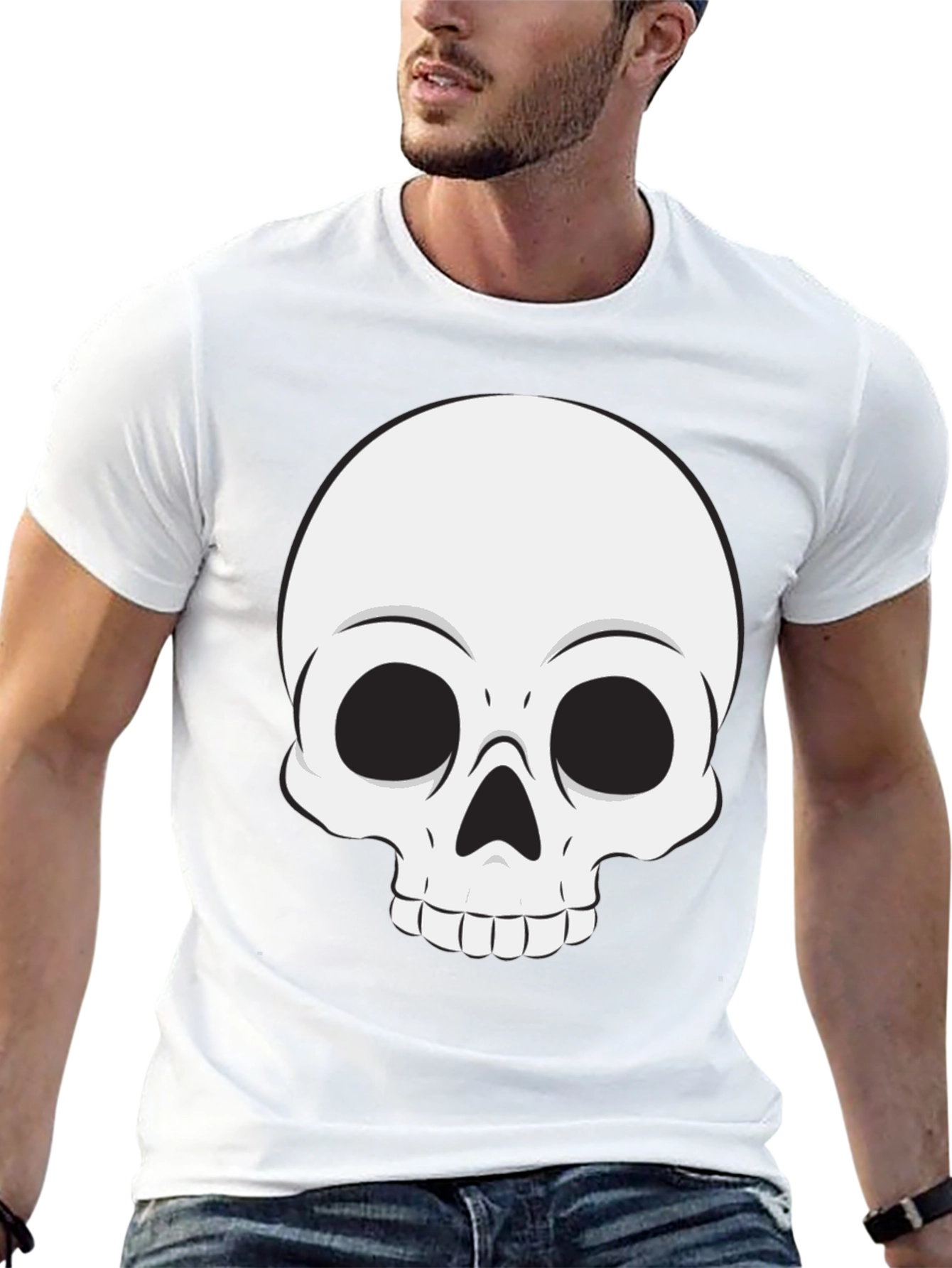 Skull Graphic Tee - Mens Black T-Shirt