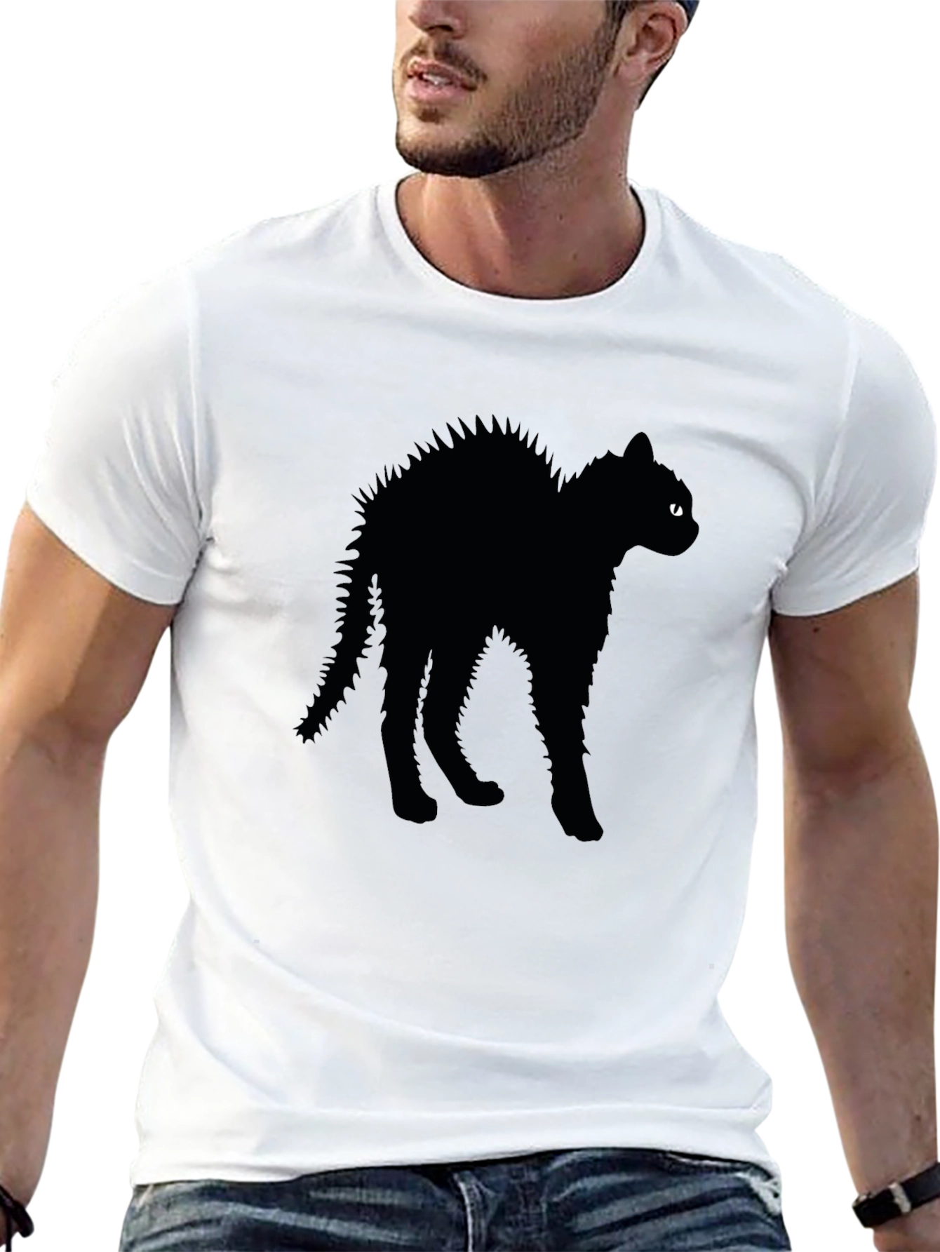 Black Cat Tee - Halloween Ready!