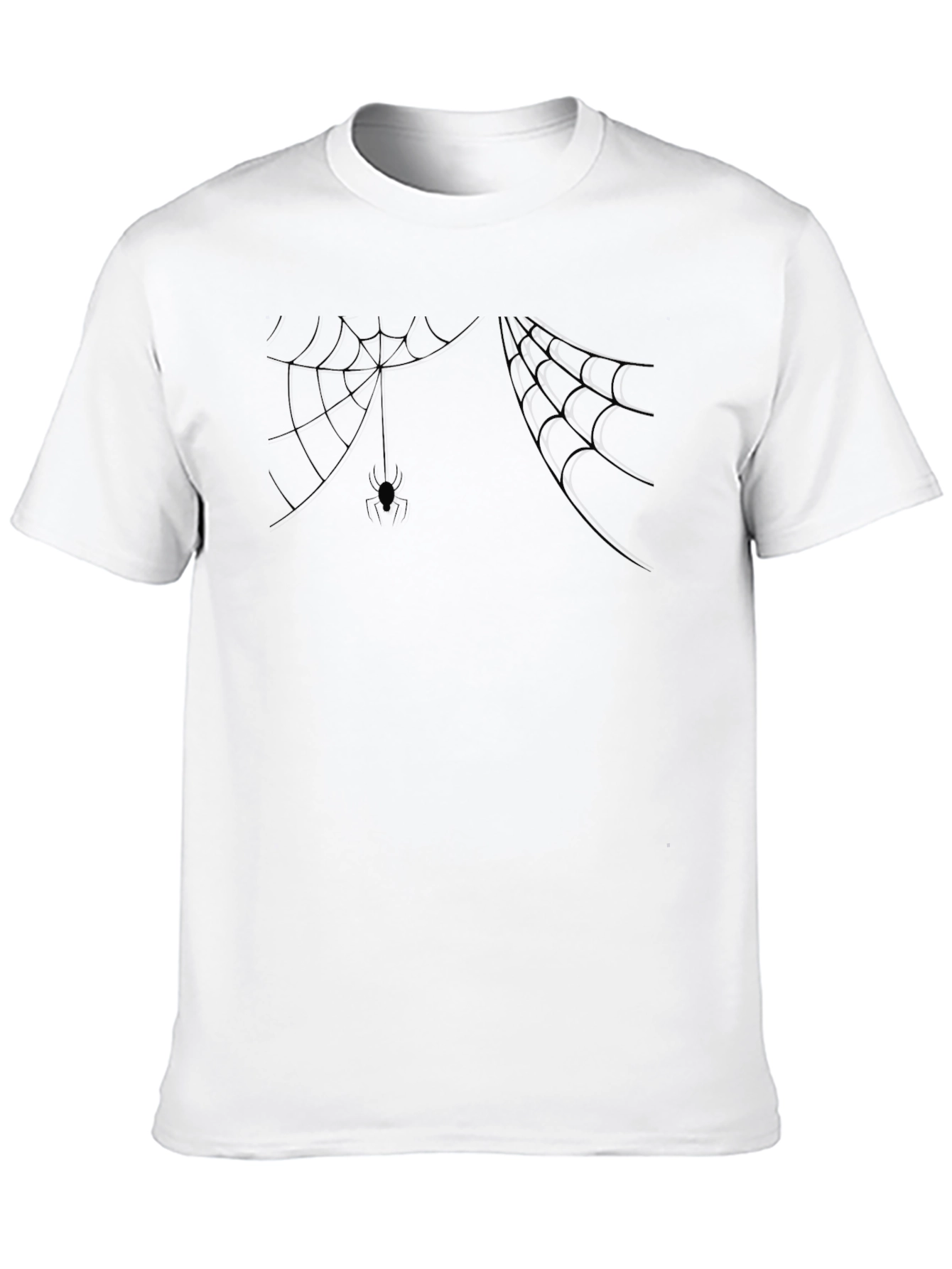 Spider Web T-Shirt - Creepy Halloween Style