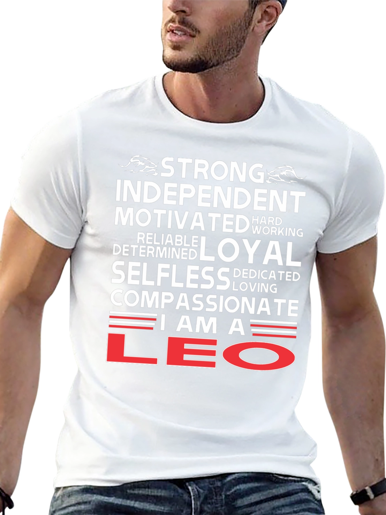Leo Zodiac T-Shirt - Strong Loyal Compassionate