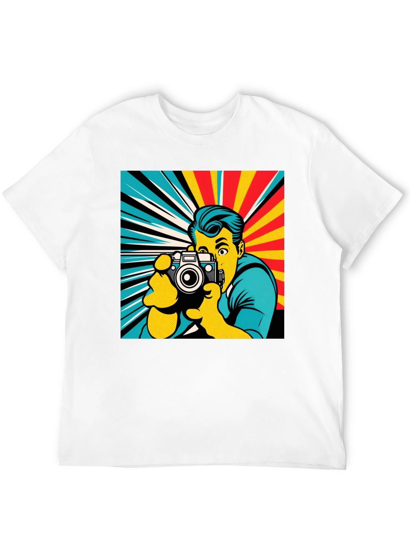 Retro Photographer T-Shirt - Pop Art Style