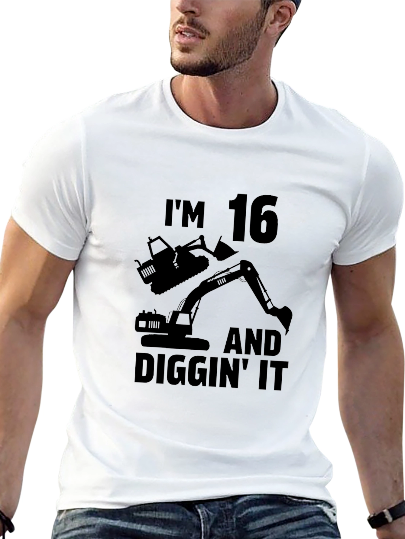 Im 16 and Diggin It Black T-Shirt