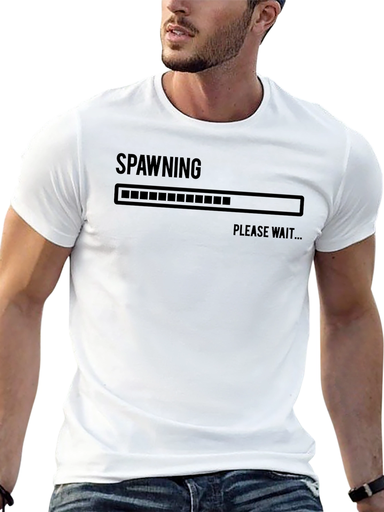 Spawning Please Wait Mens Black T-Shirt