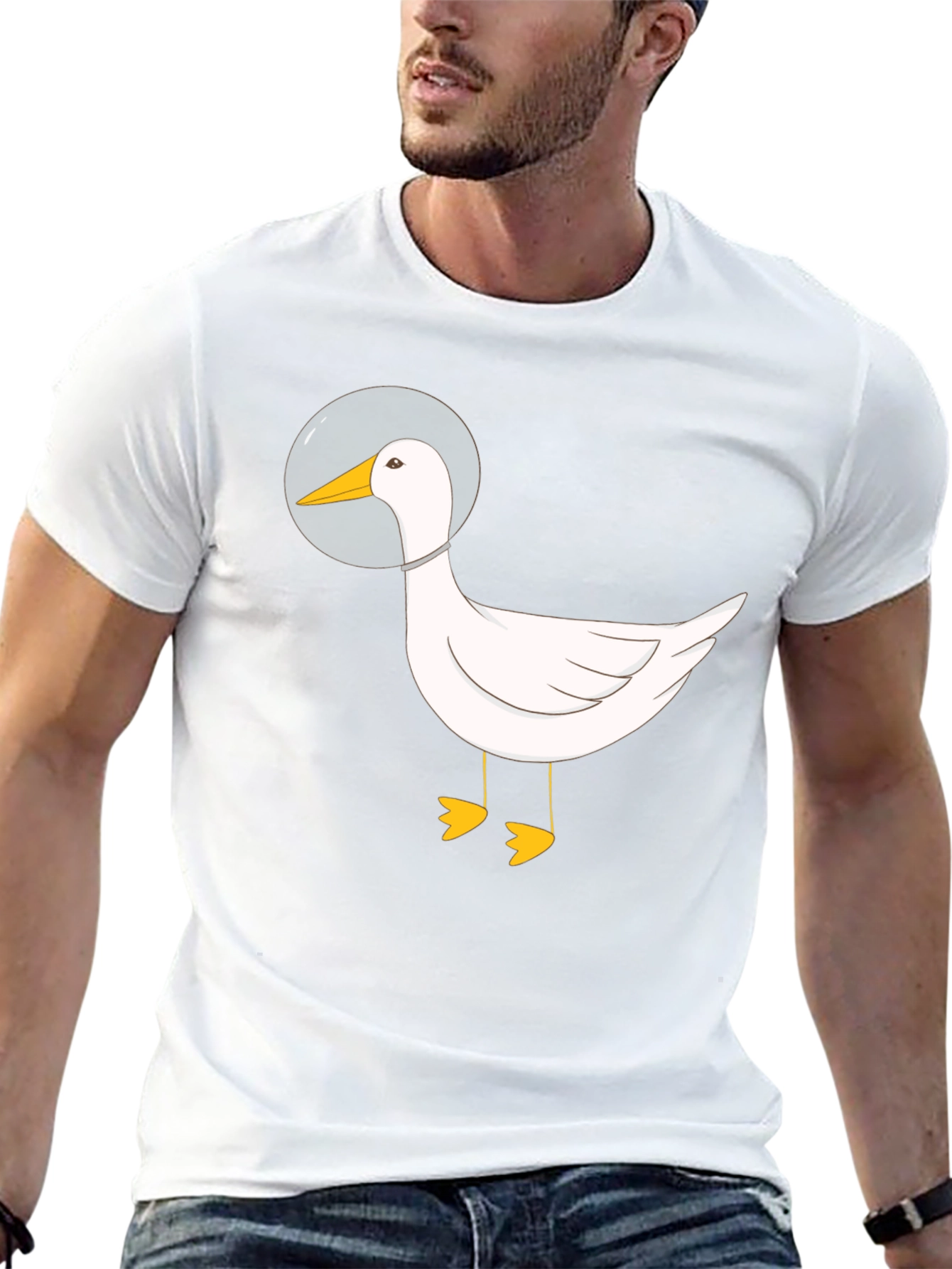 Astronaut Duck Graphic T-Shirt