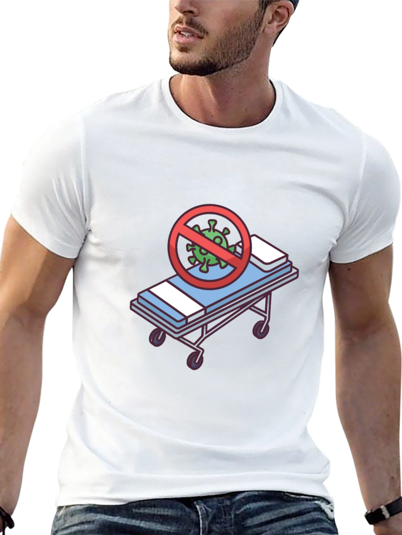 Novelty COVID-19 Stretcher Graphic Tee