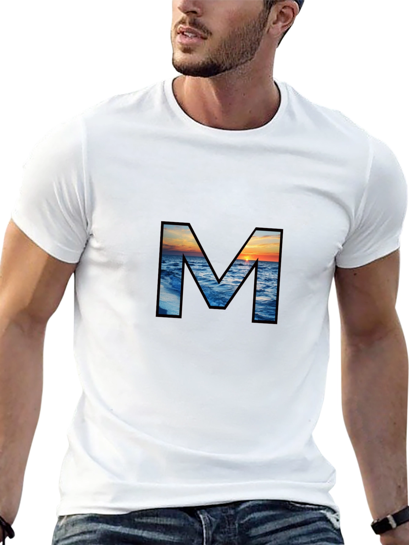 Ocean Sunset M Graphic Tee