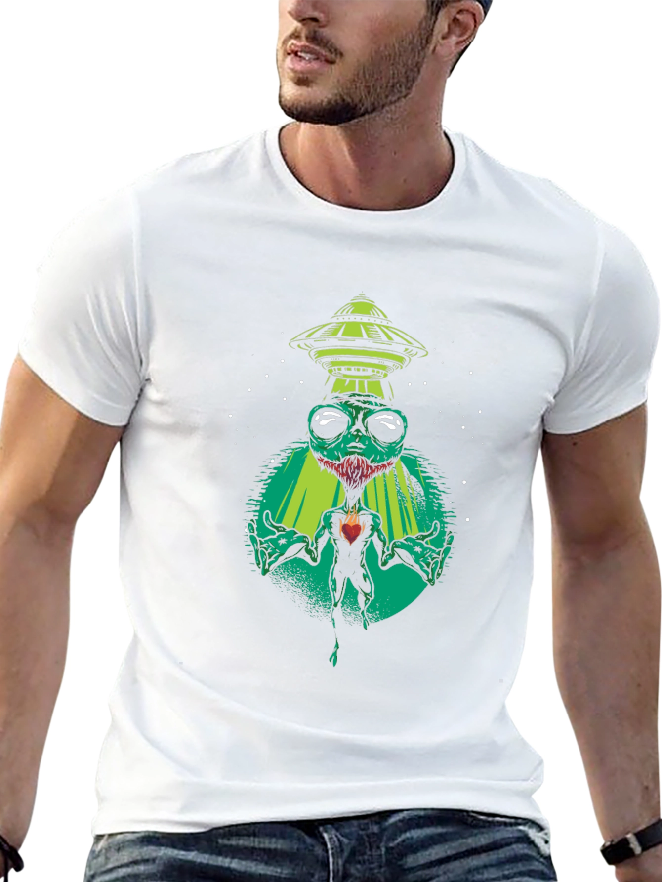 Alien Abduction Graphic T-Shirt