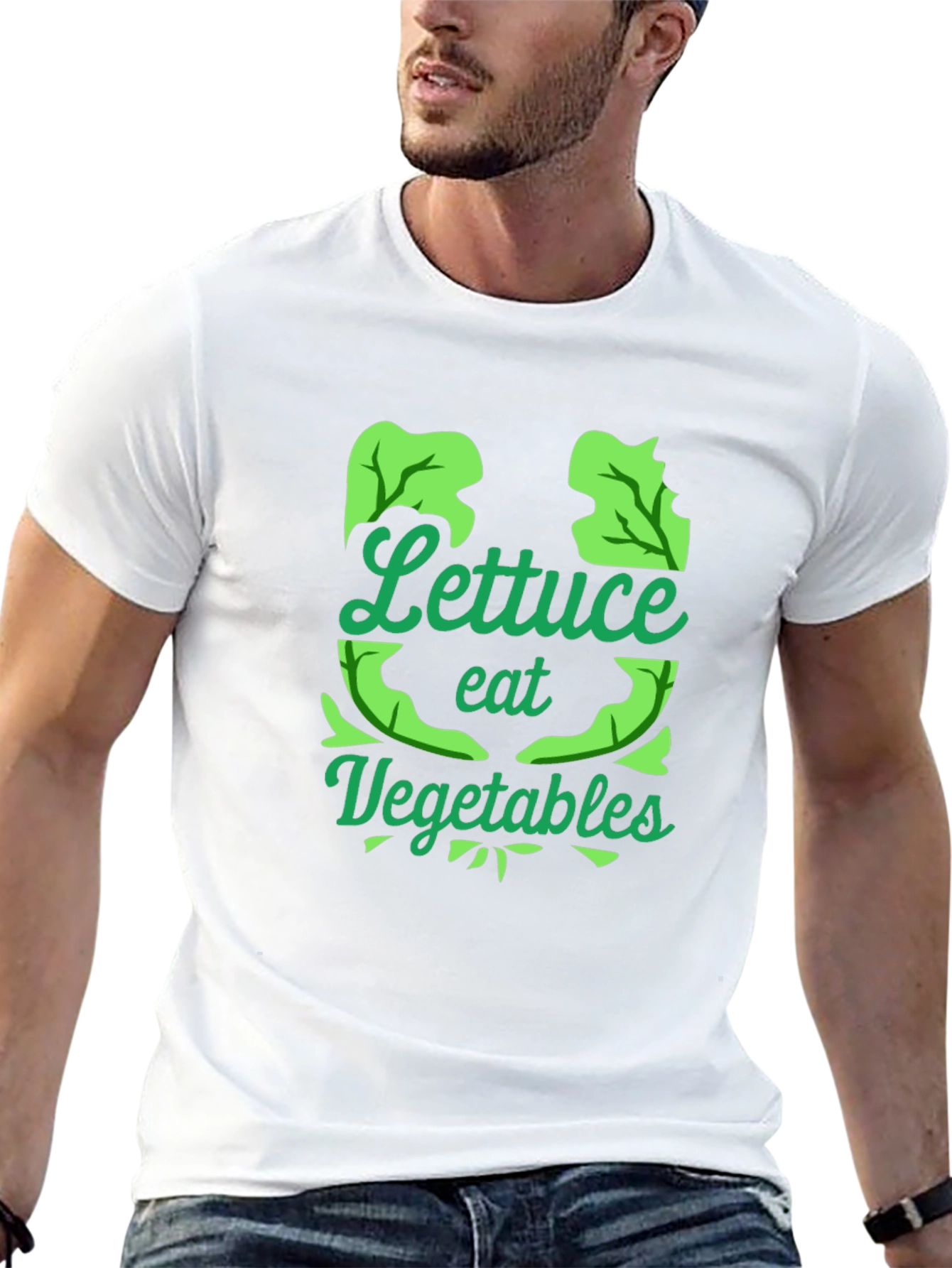 Lettuce Eat Vegetables Black T-Shirt