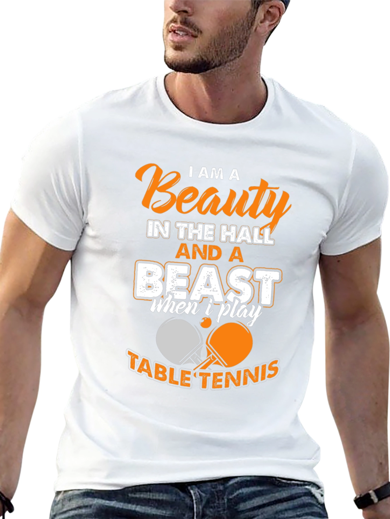 Beauty and a Beast Table Tennis T-Shirt