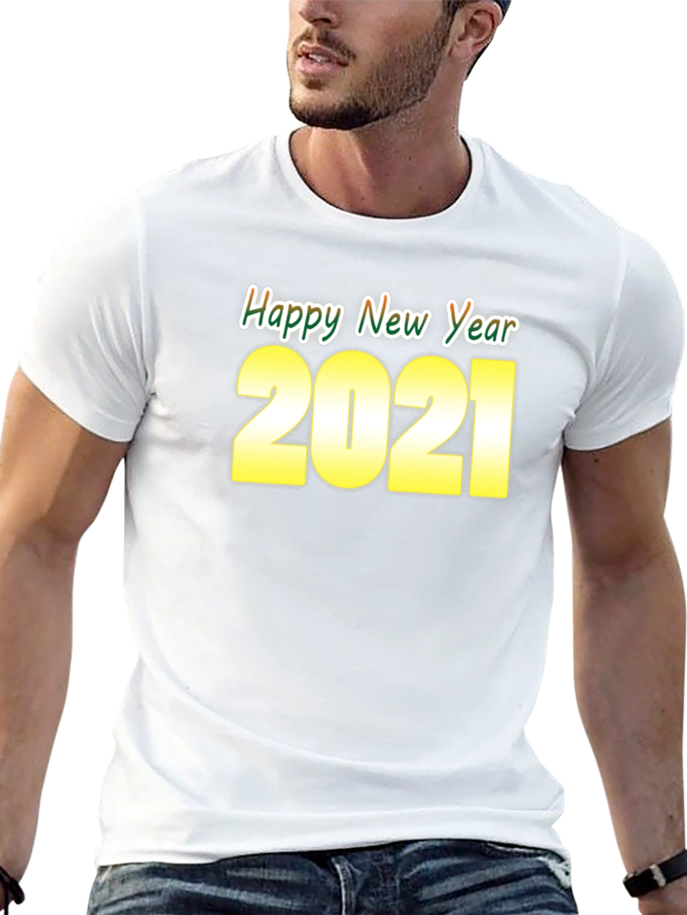 Happy New Year 2021 T-Shirt | Black Holiday Tee